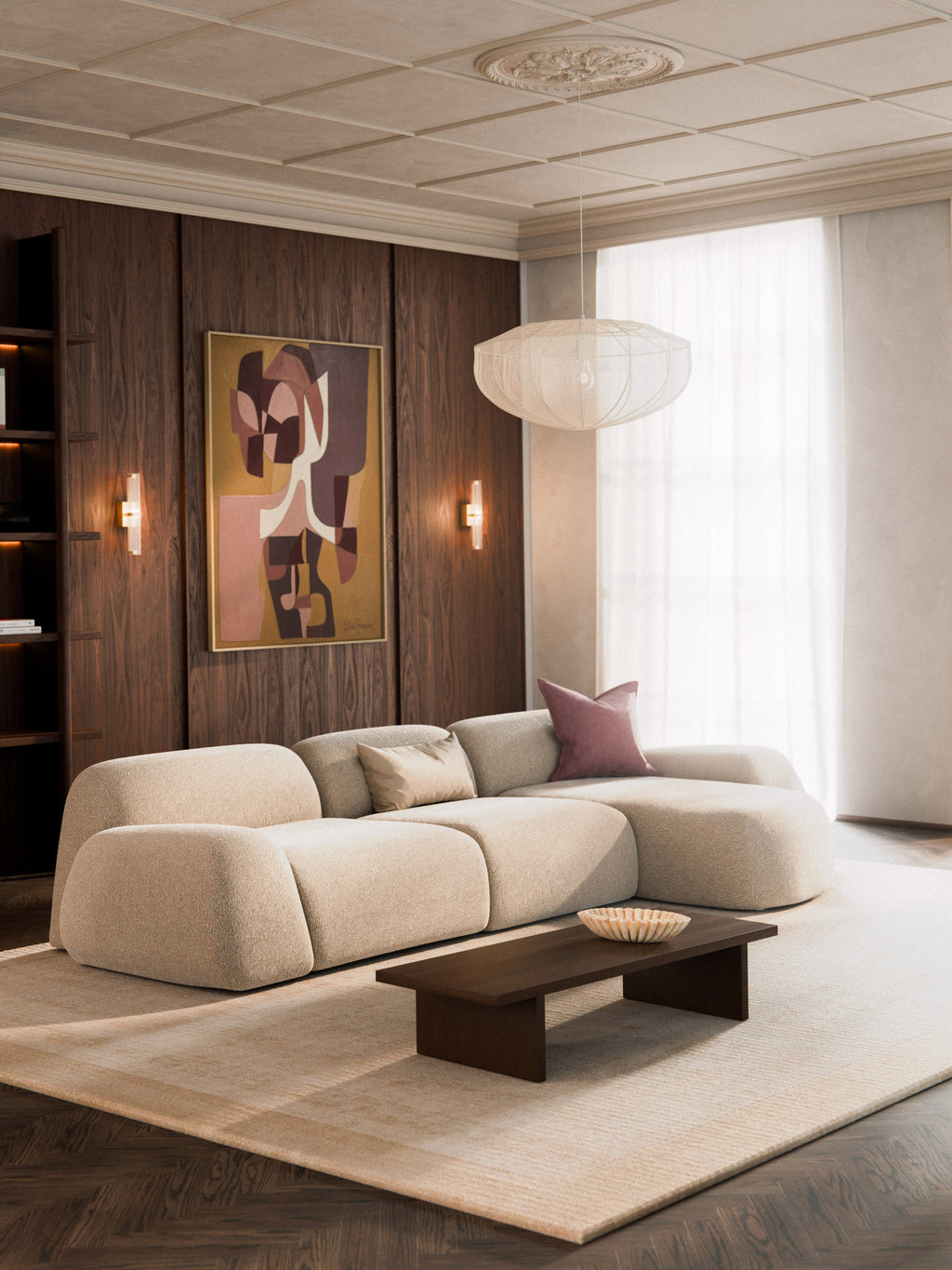 Modulares Teddy-Ecksofa Wolke (4-Sitzer)