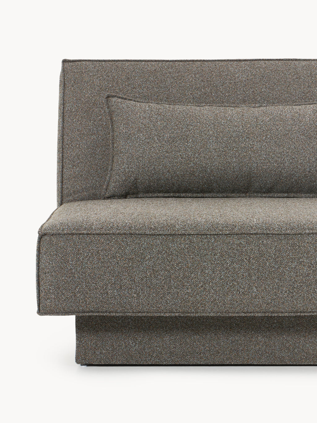 Bouclé-Schlafsofa David mit Stauraum