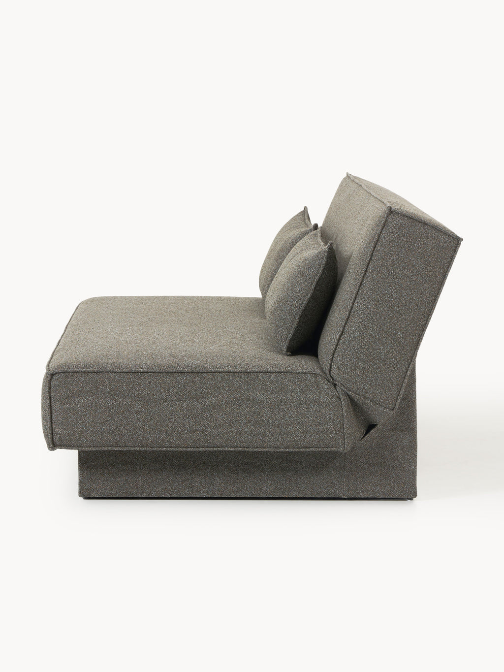 Bouclé-Schlafsofa David mit Stauraum