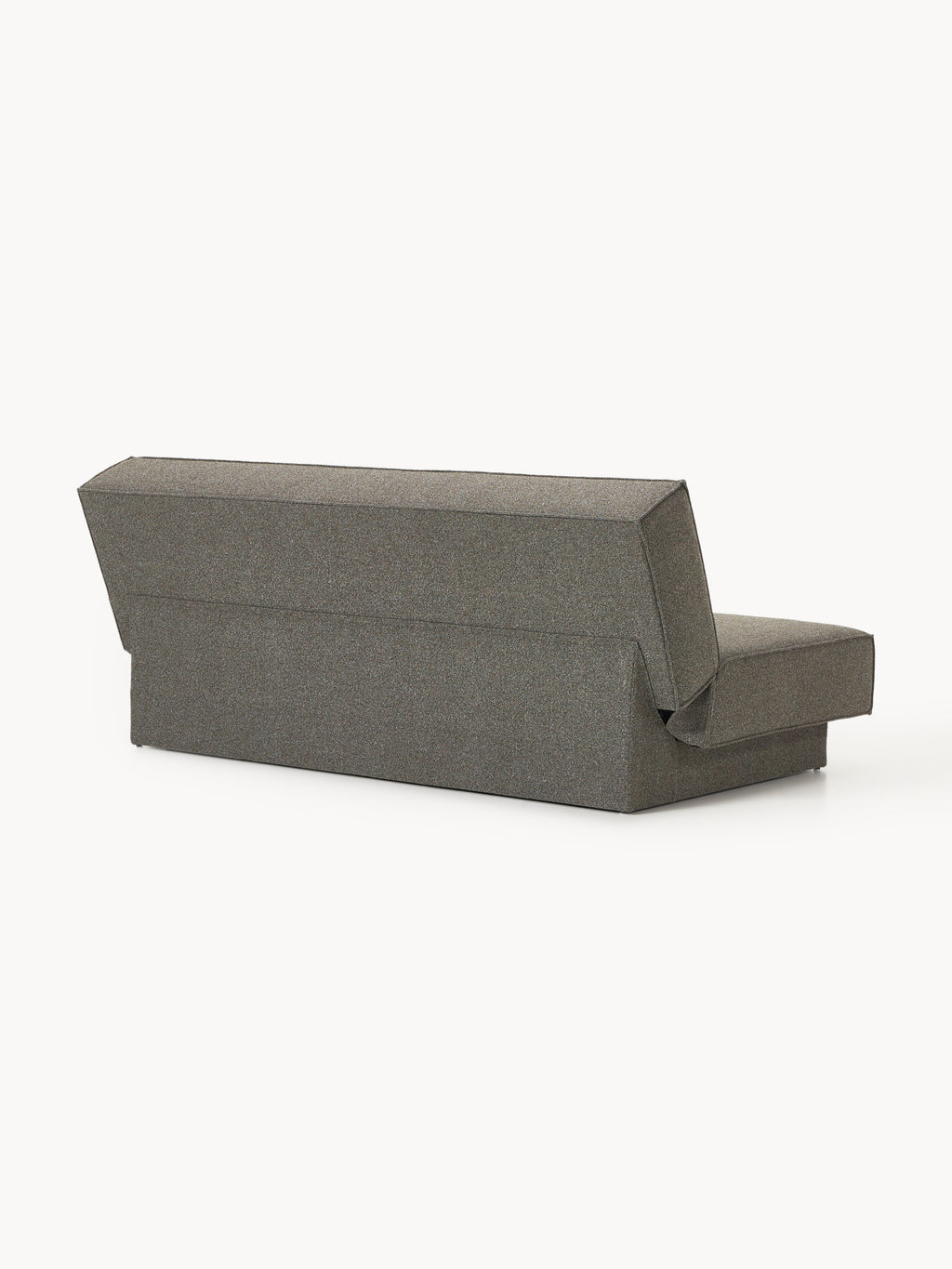 Bouclé-Schlafsofa David mit Stauraum