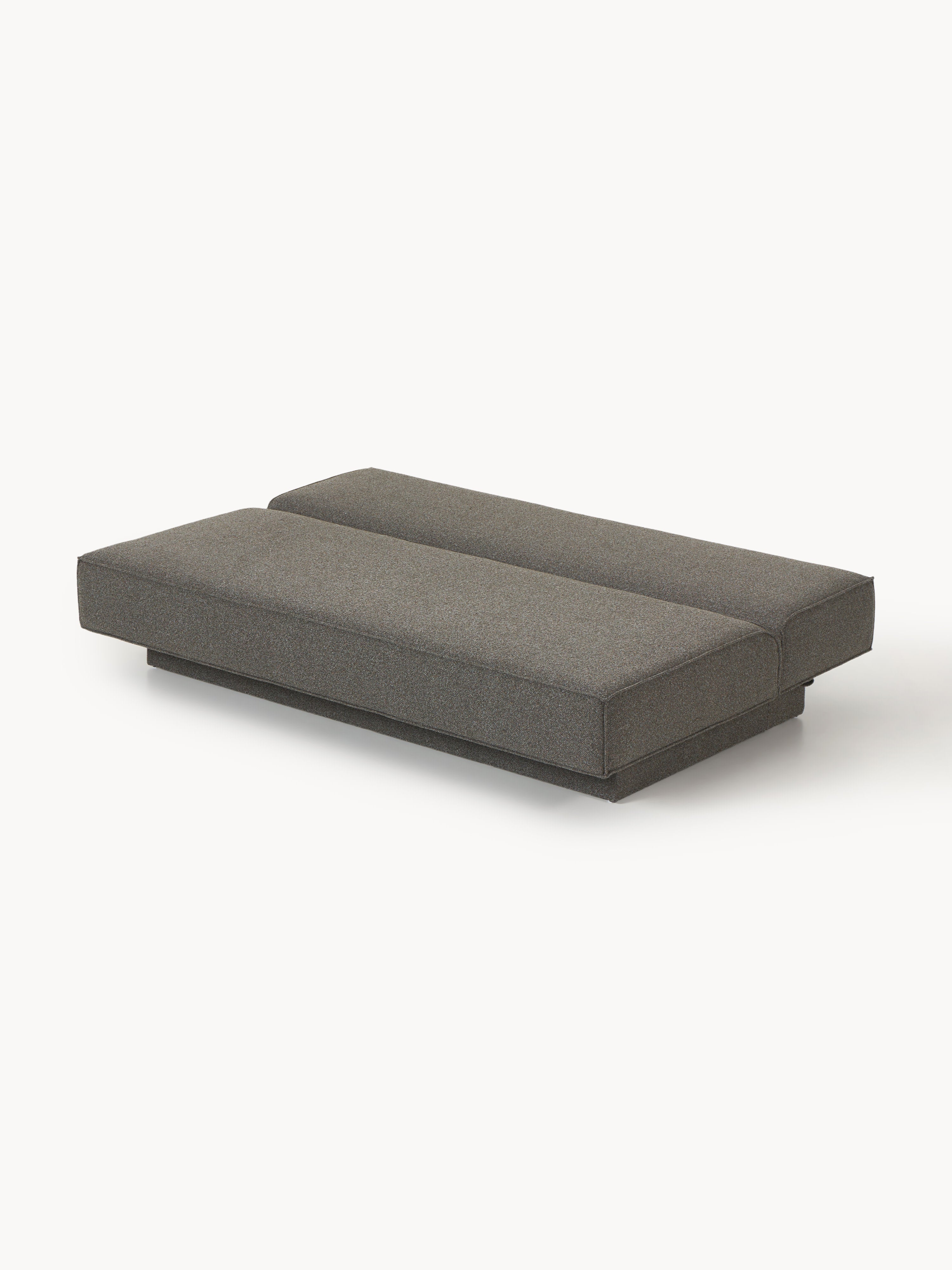 Bouclé-Schlafsofa David mit Stauraum