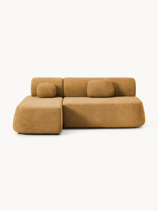 Galeriebild 1 - Schlafsofa Pao aus Teddy-Bouclé mit Stauraum