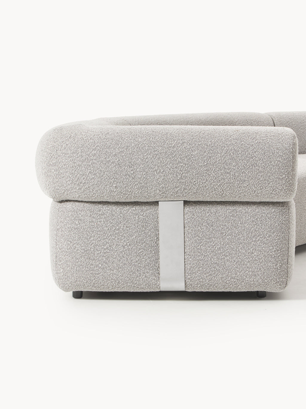 Großes modulares Bouclé-Sofa Anton