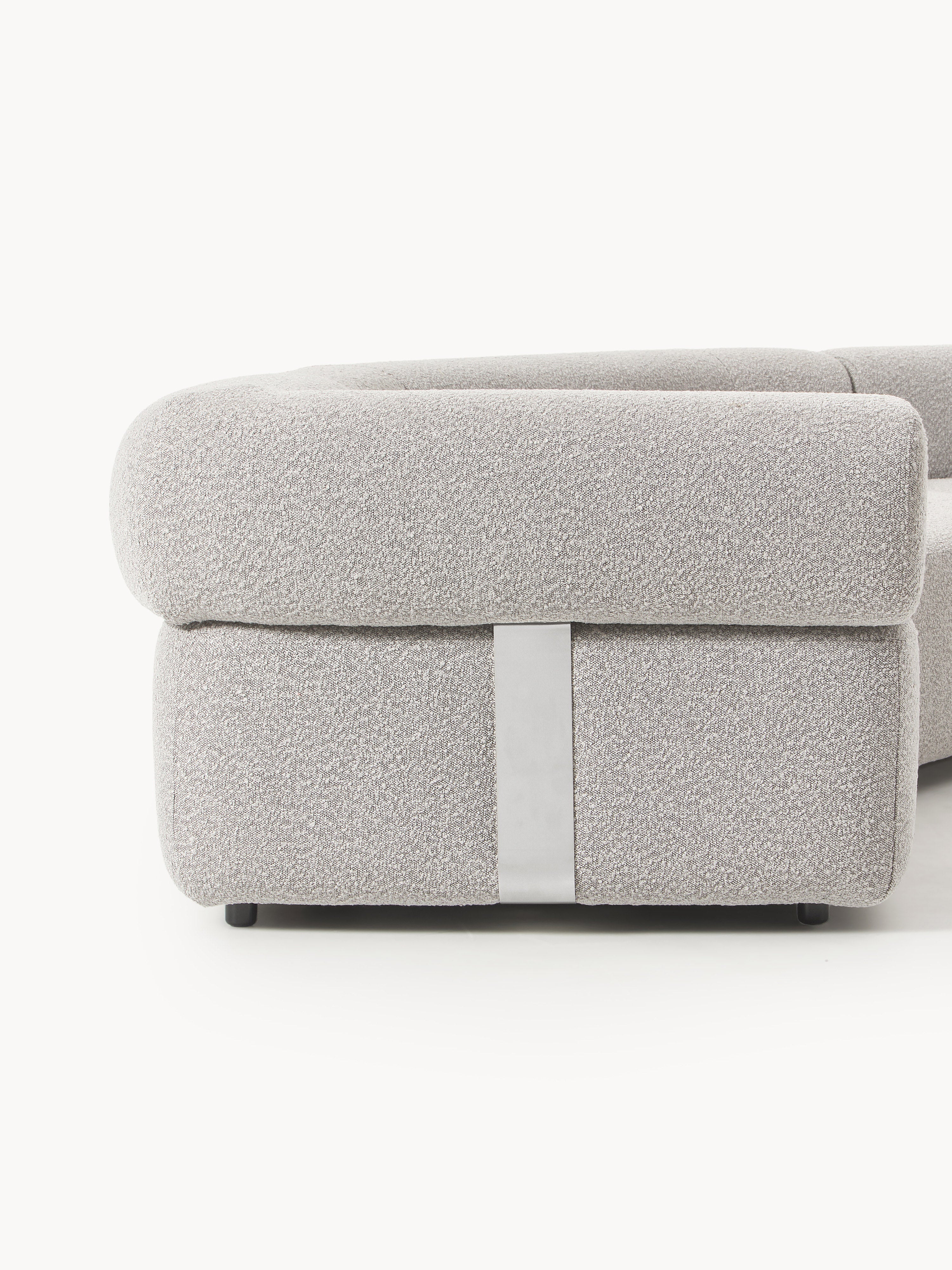 Großes modulares Bouclé-Sofa Anton