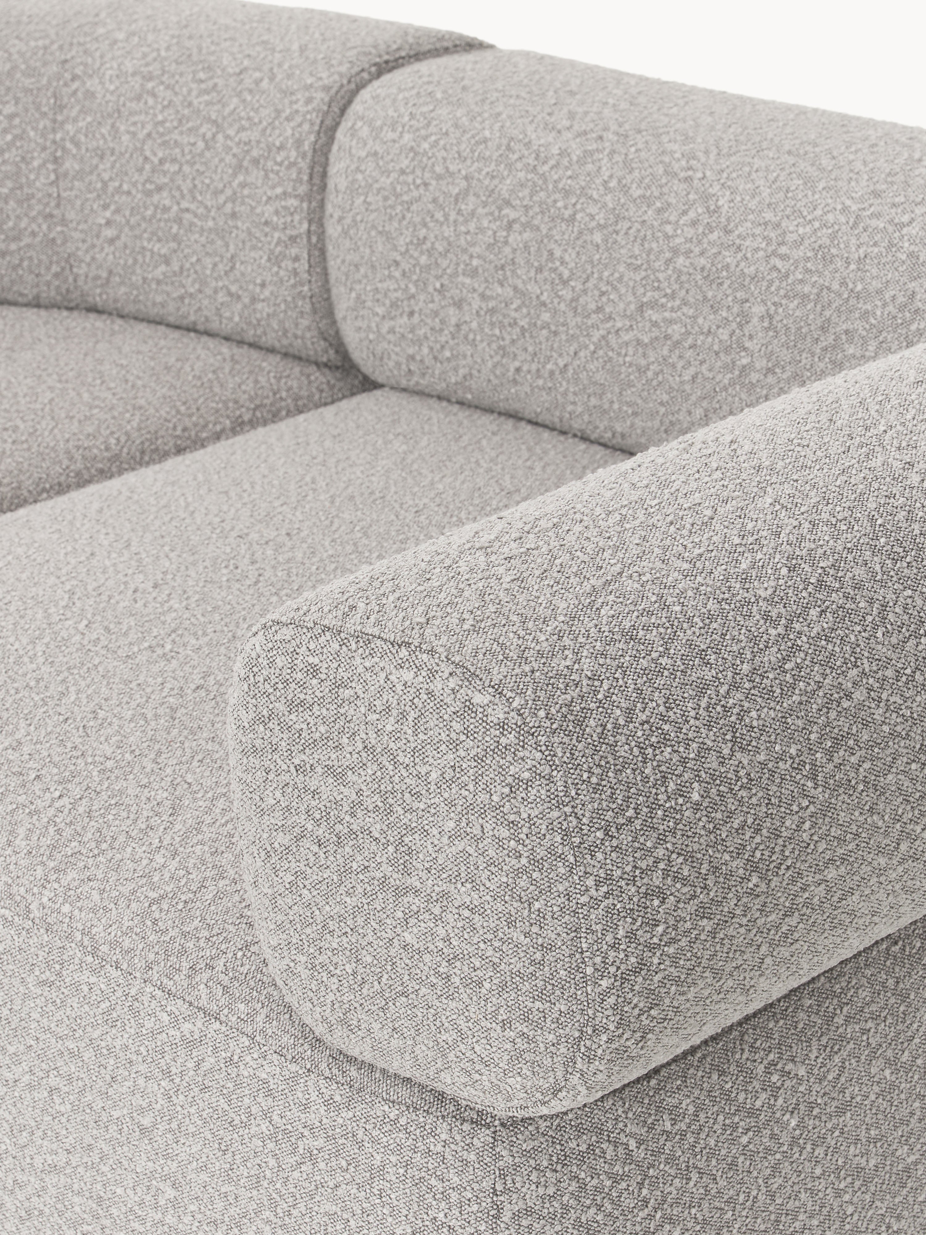 Großes modulares Bouclé-Sofa Anton