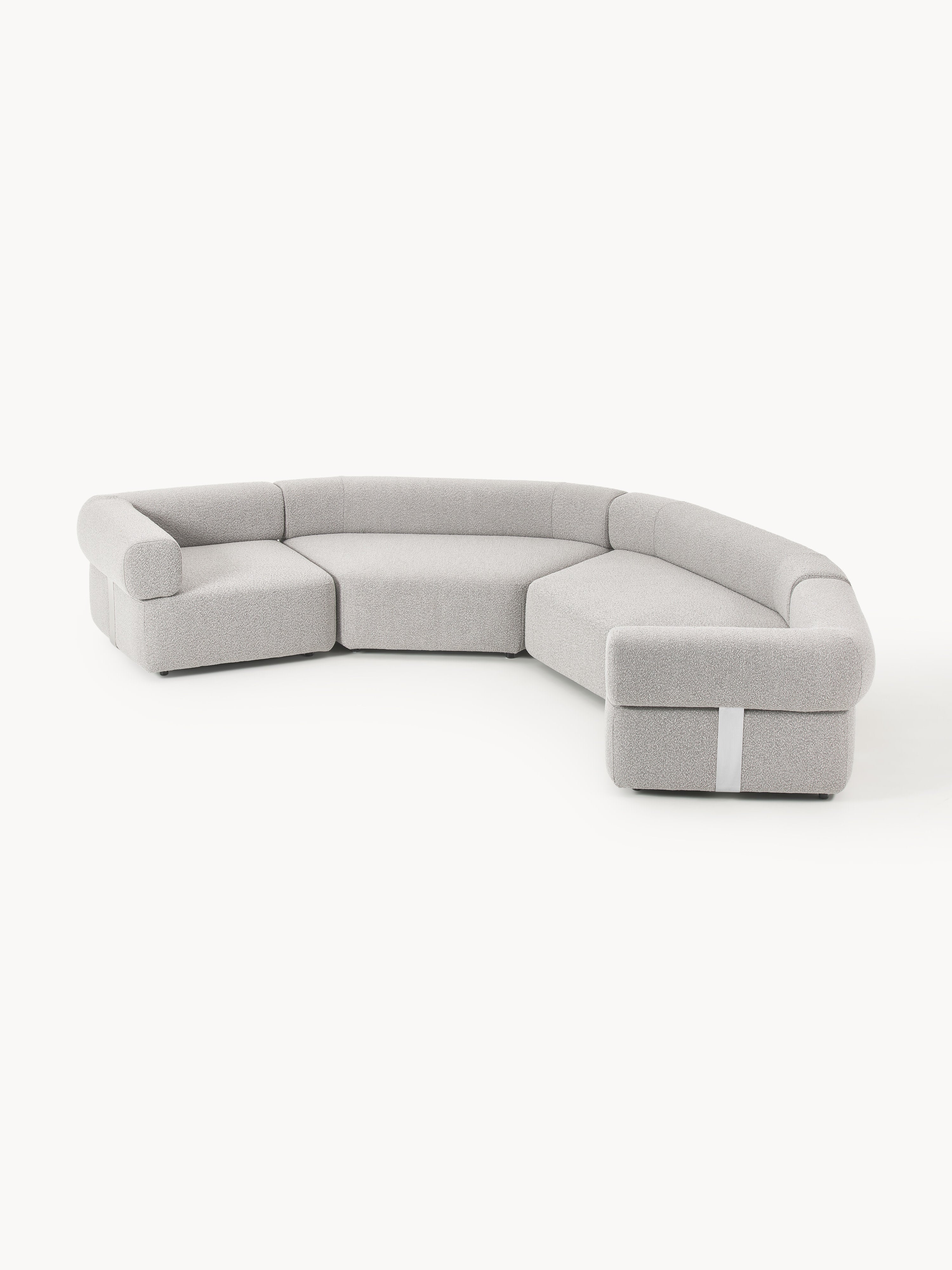 Großes modulares Bouclé-Sofa Anton