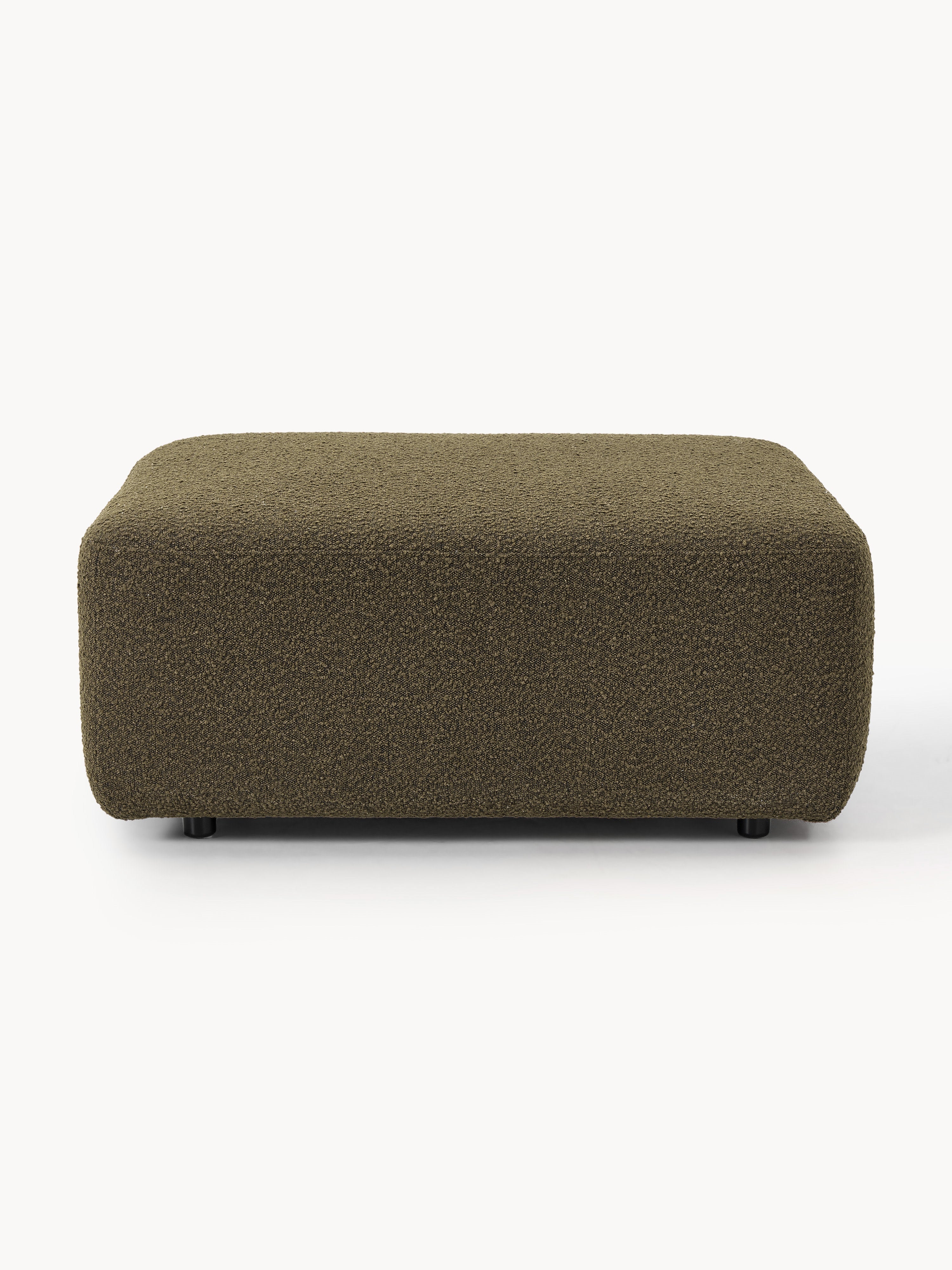 Bouclé-Sofa-Hocker Anton