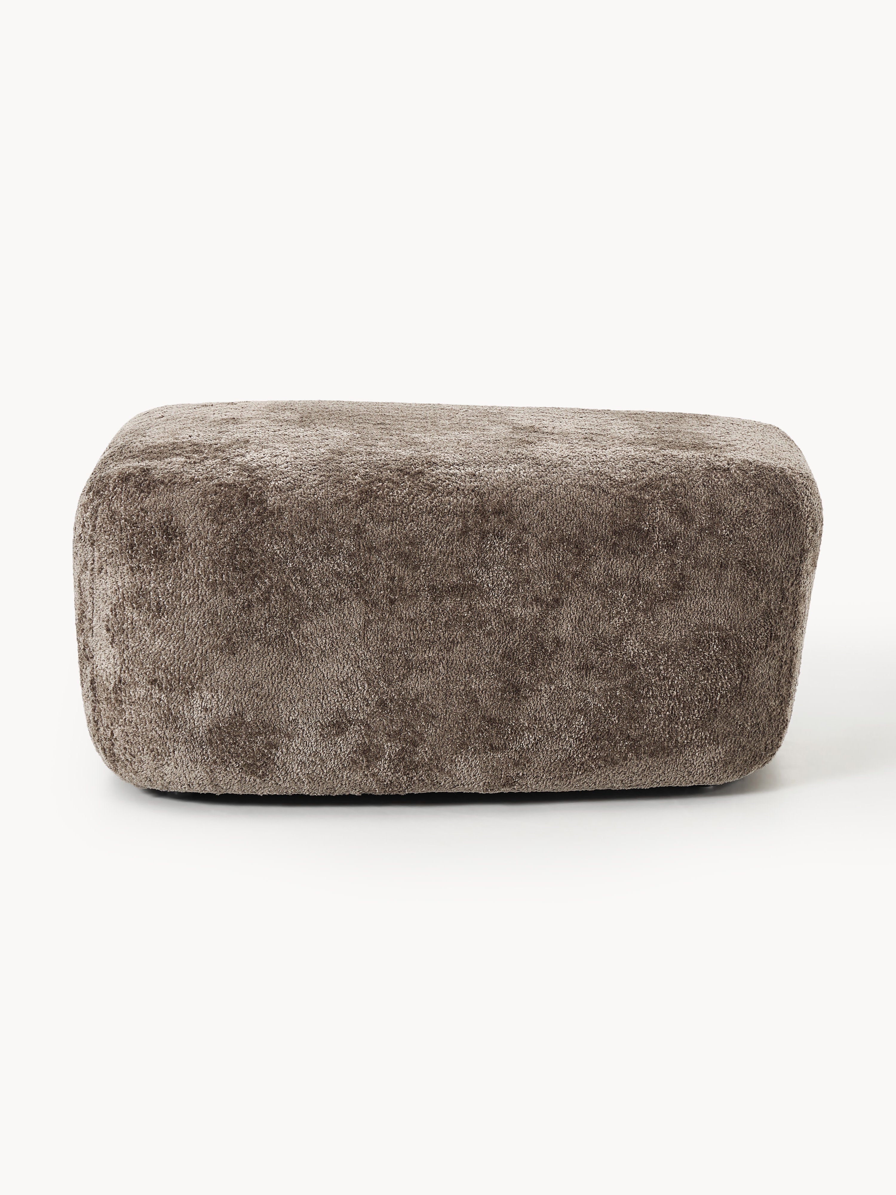 Großer Sofa-Hocker Wolke aus Teddy-Bouclé