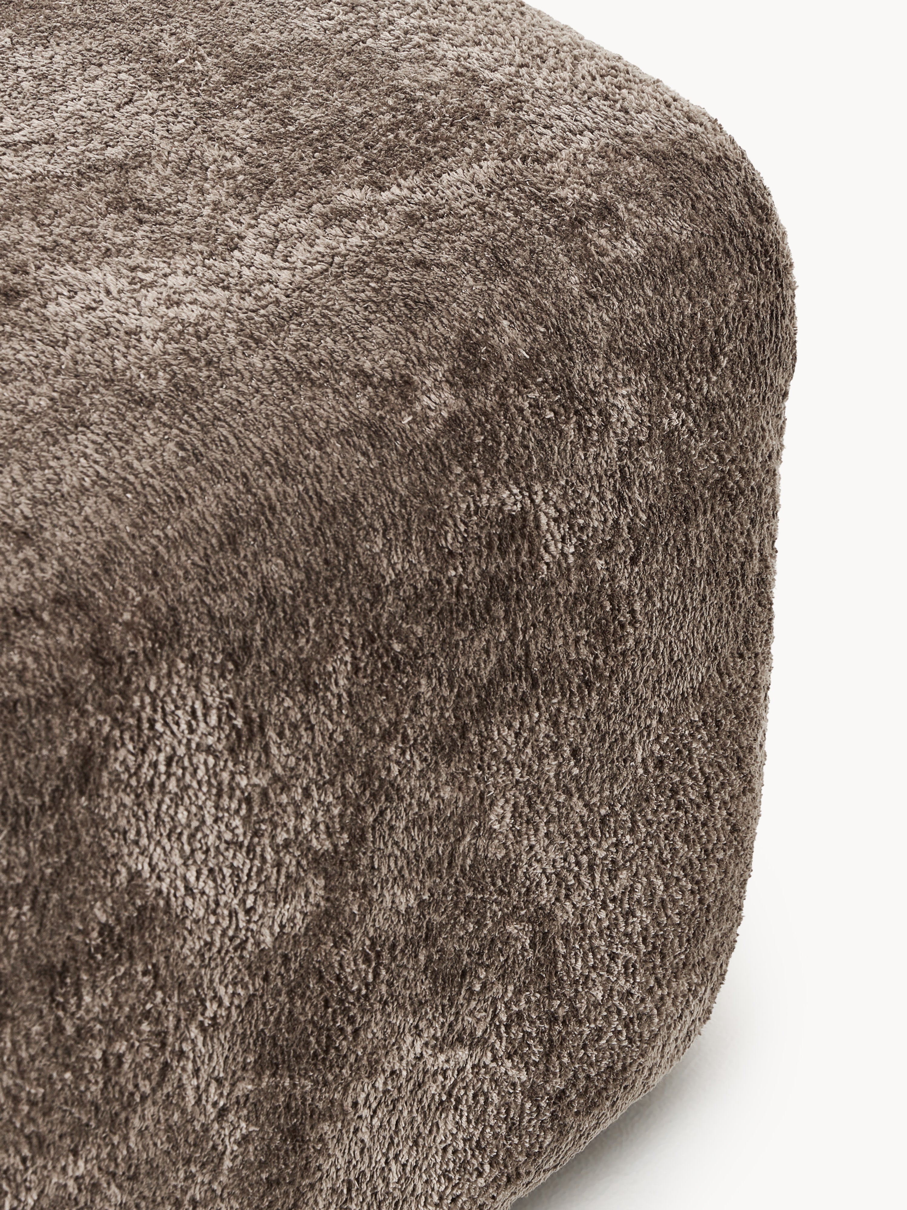 Großer Sofa-Hocker Wolke aus Teddy-Bouclé