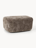 Galeriebild 1 - Großer Sofa-Hocker Wolke aus Teddy-Bouclé