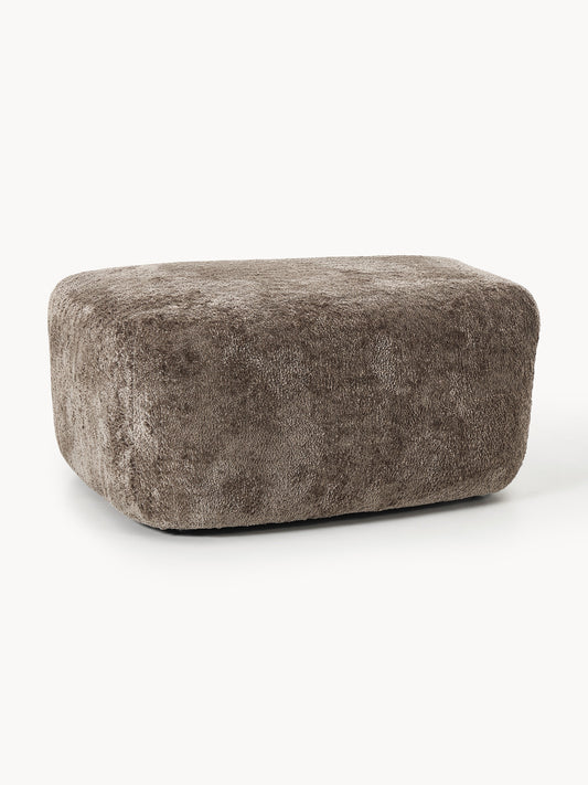 Galeriebild 1 - Großer Sofa-Hocker Wolke aus Teddy-Bouclé