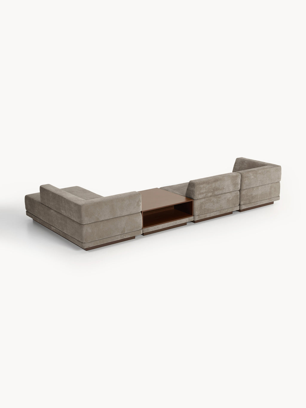 Modulares Ecksofa Colin (4-Sitzer) mit Couchtisch