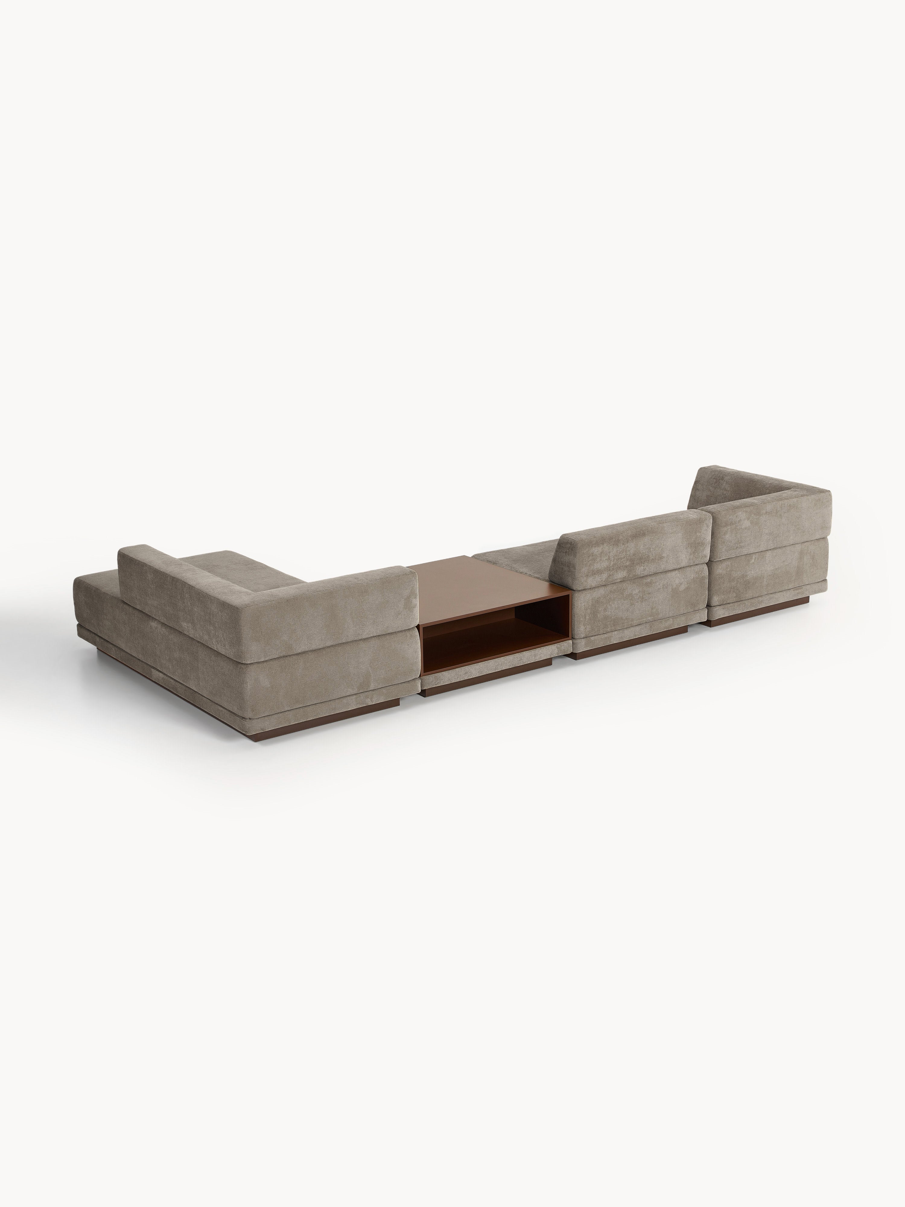 Modulares Ecksofa Colin (4-Sitzer) mit Couchtisch
