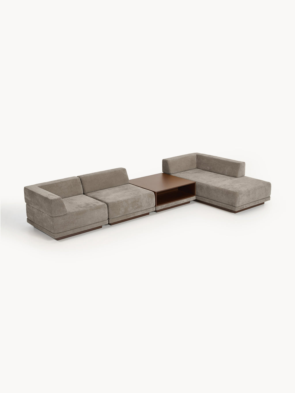 Galeriebild 1 - Modulares Ecksofa Colin (4-Sitzer) mit Couchtisch