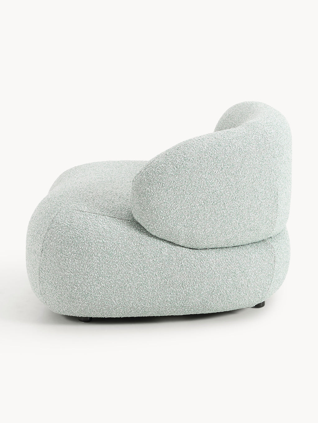 Bouclé-Loungesessel Alba
