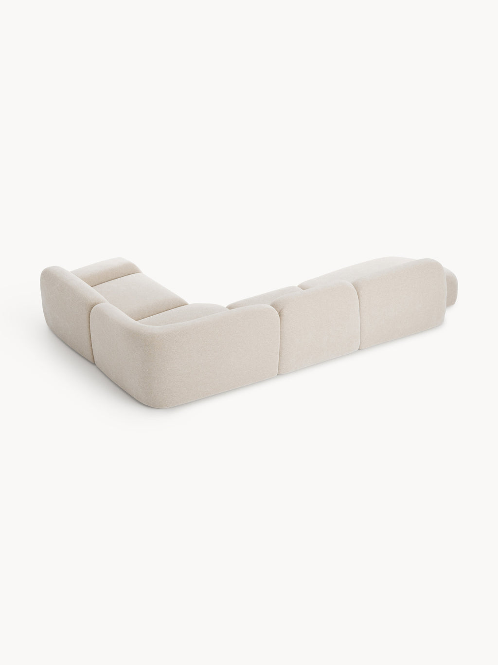 Modulares XL-Ecksofa Wolke mit Chaiselongue