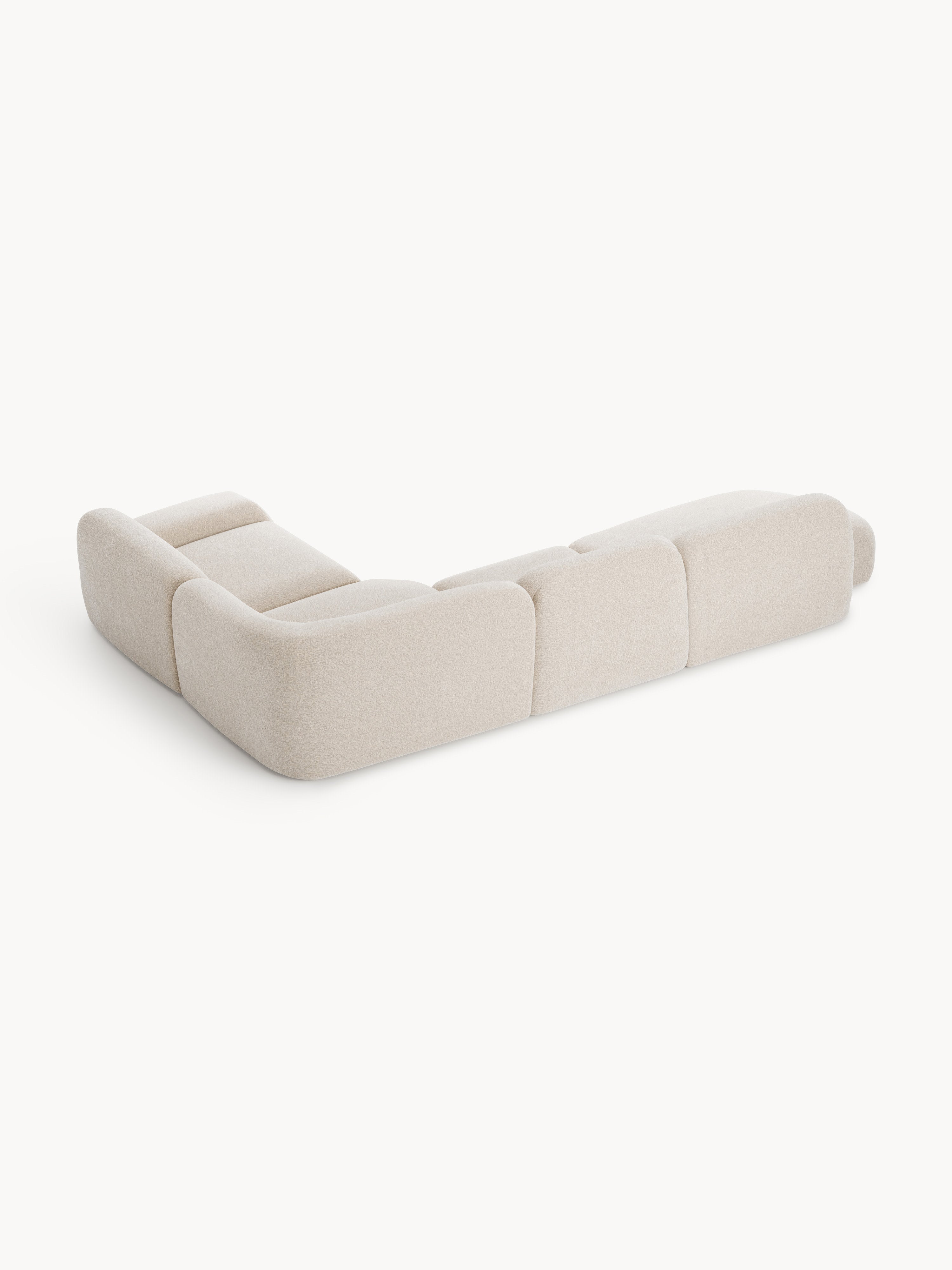Modulares XL-Ecksofa Wolke mit Chaiselongue