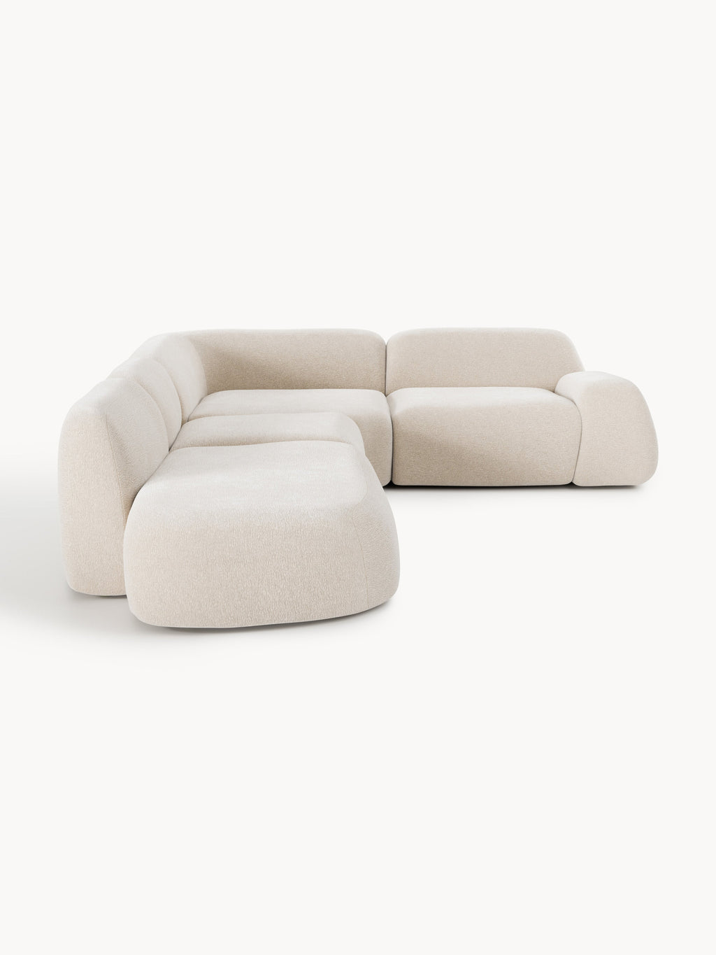Modulares XL-Ecksofa Wolke mit Chaiselongue