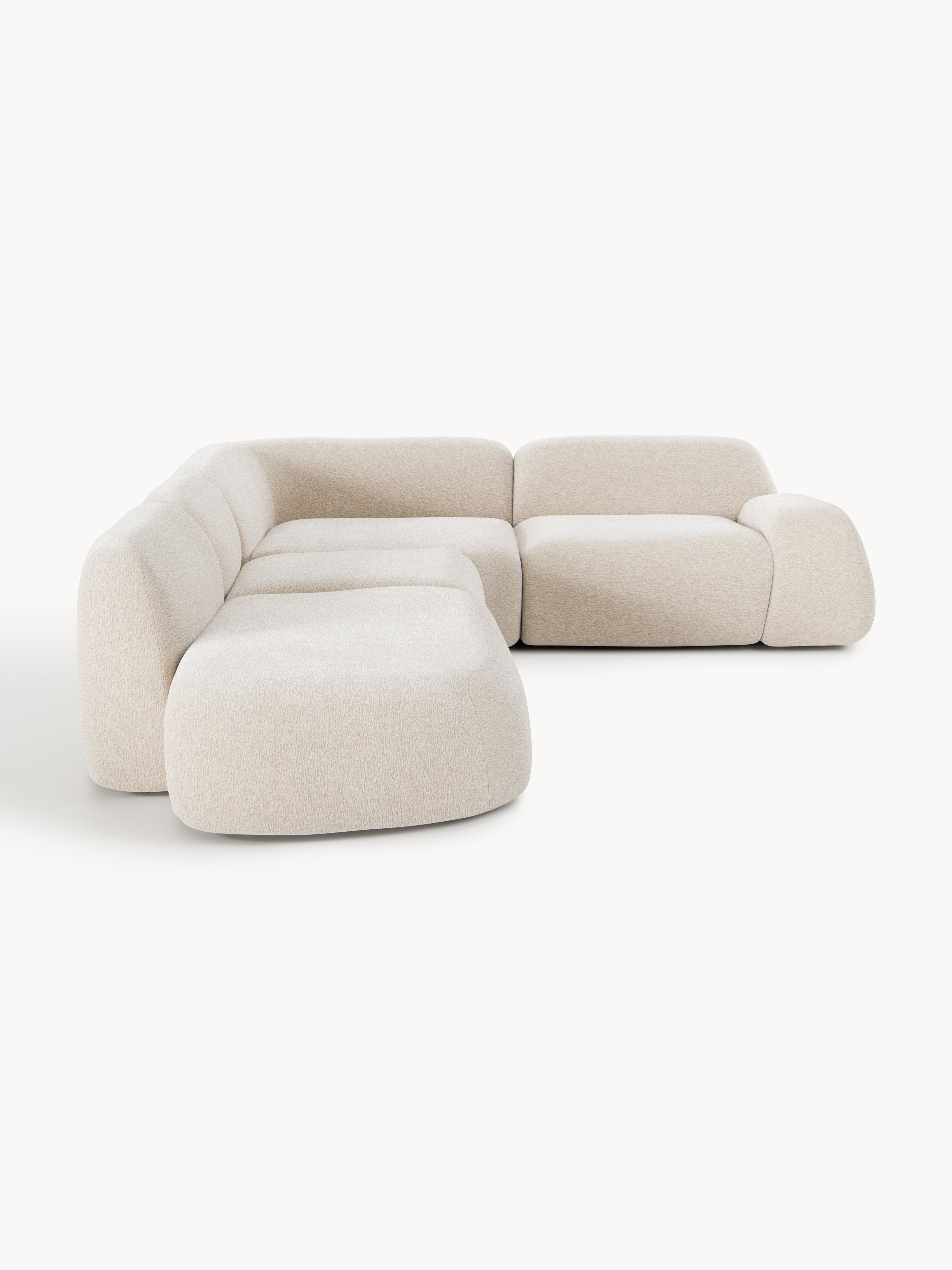 Modulares XL-Ecksofa Wolke mit Chaiselongue