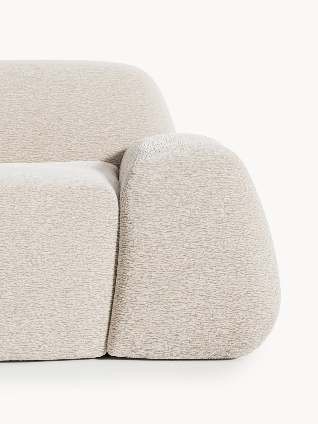 Modulares XL-Ecksofa Wolke mit Chaiselongue