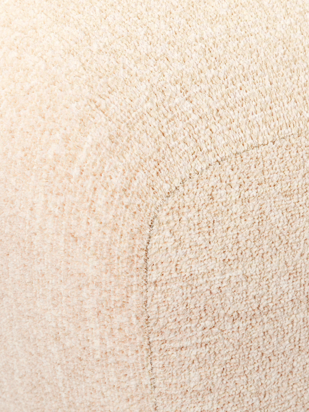 Hoher Bouclé-Sofa-Hocker Wolke