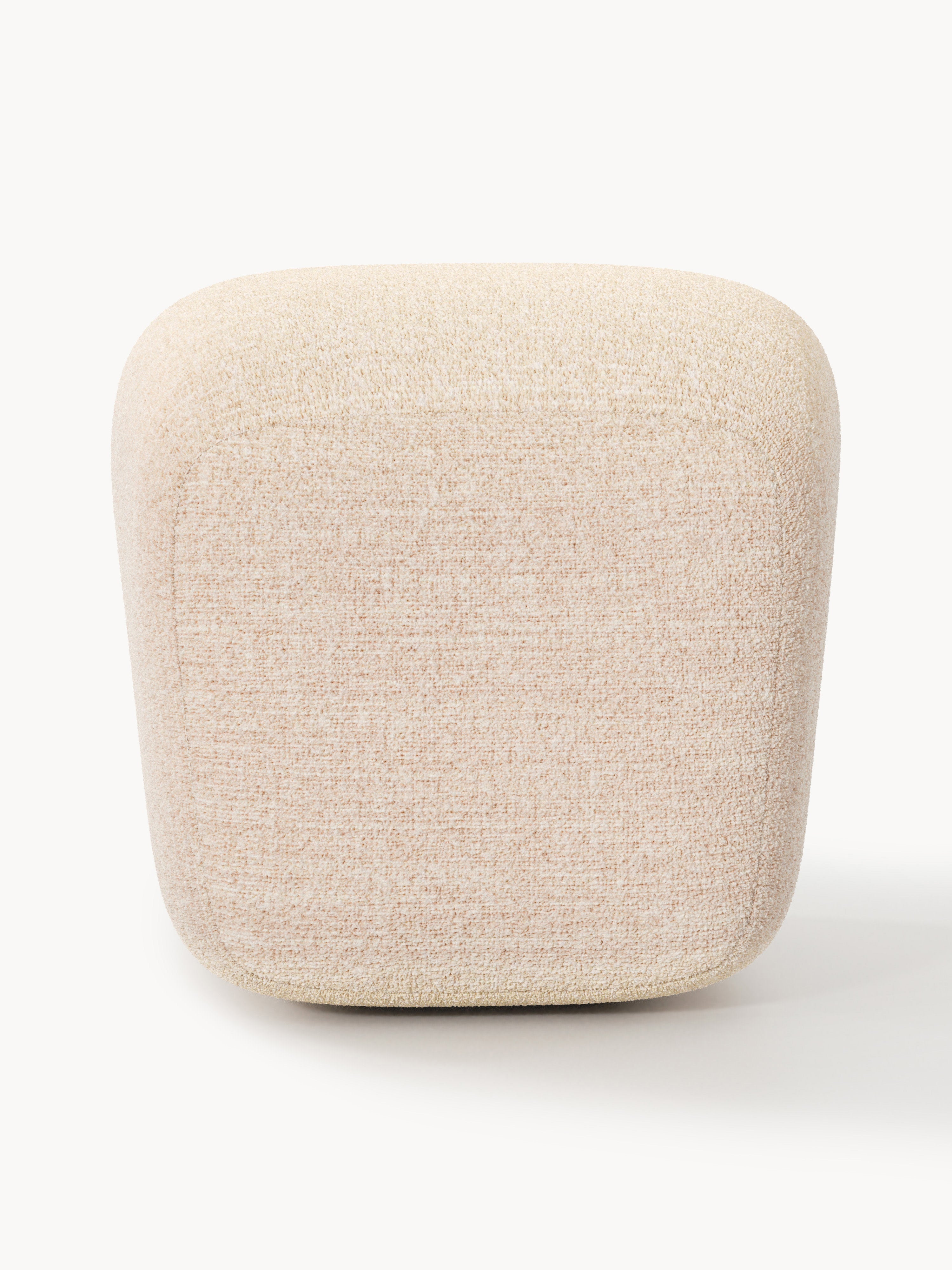 Hoher Bouclé-Sofa-Hocker Wolke