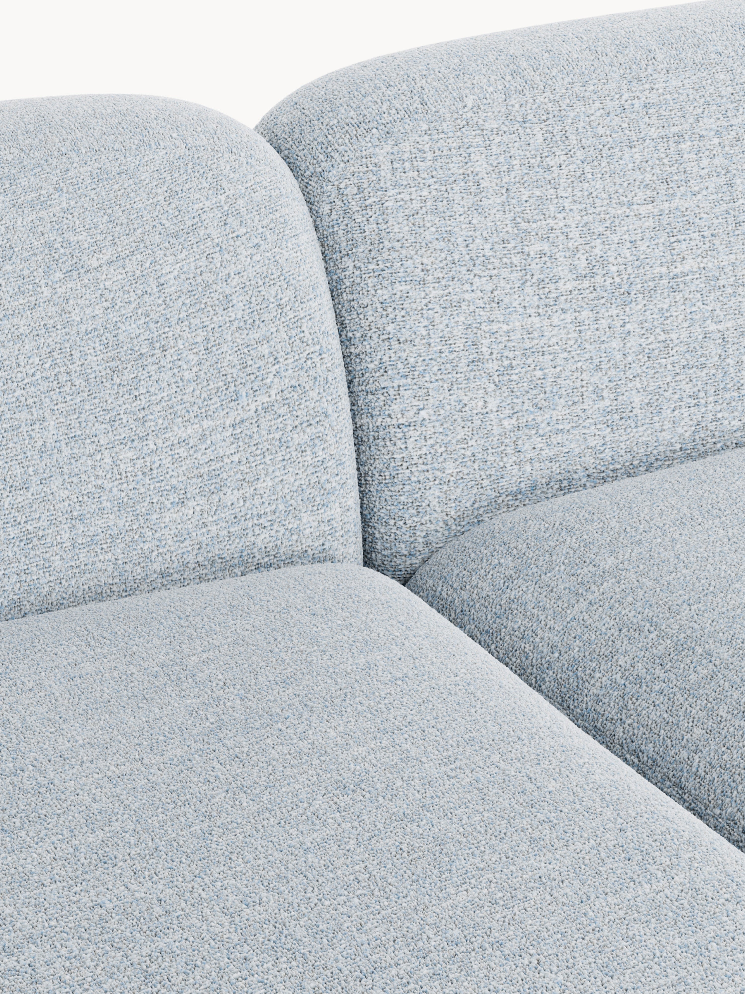 Modulares Bouclé-Ecksofa Wolke (3-Sitzer)