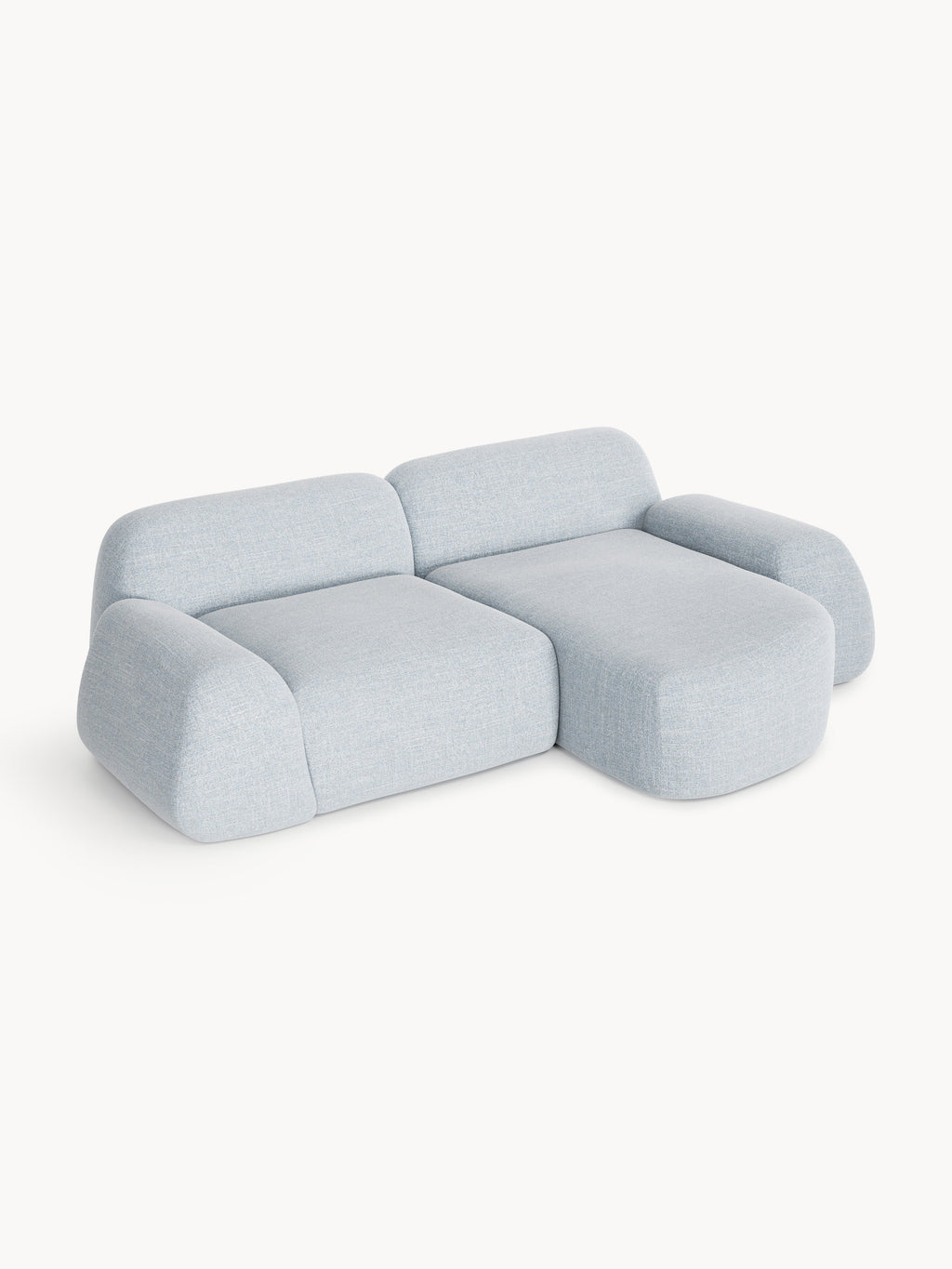 Modulares Bouclé-Ecksofa Wolke (3-Sitzer)