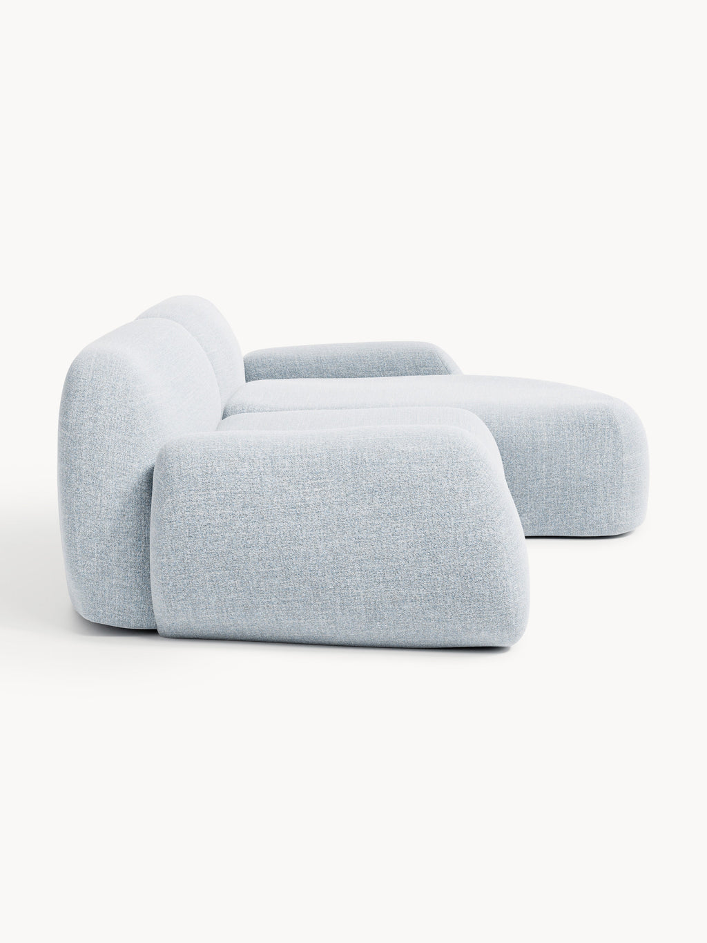Modulares Bouclé-Ecksofa Wolke (3-Sitzer)