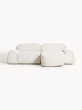 Galeriebild 1 - Modulares Teddy-Bouclé-Ecksofa Wolke (3-Sitzer)
