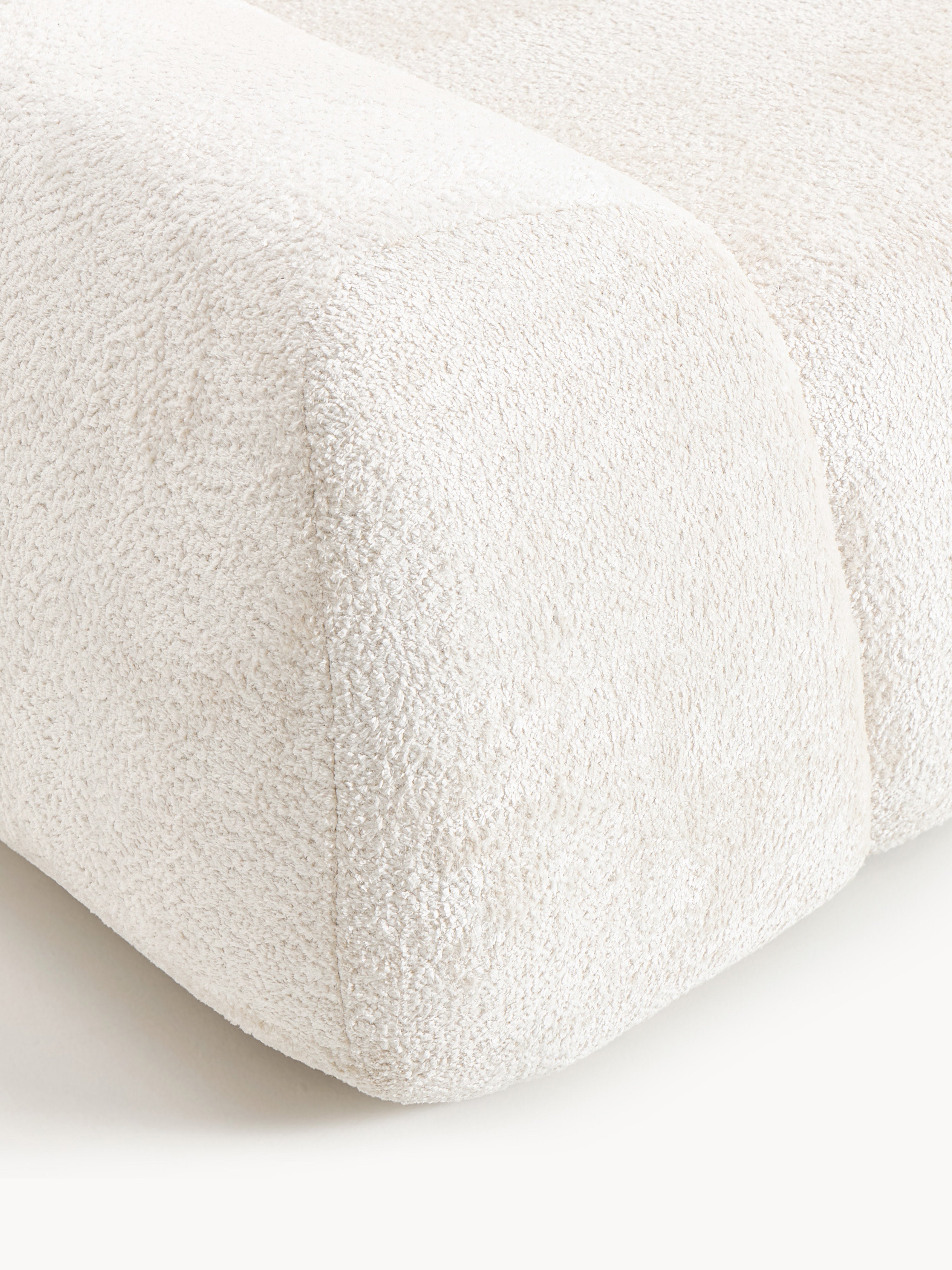 Modulares Teddy-Bouclé-Ecksofa Wolke (3-Sitzer)