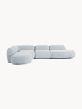 Galeriebild 1 - Modulares Bouclé-XL-Ecksofa Wolke mit Chaiselongue