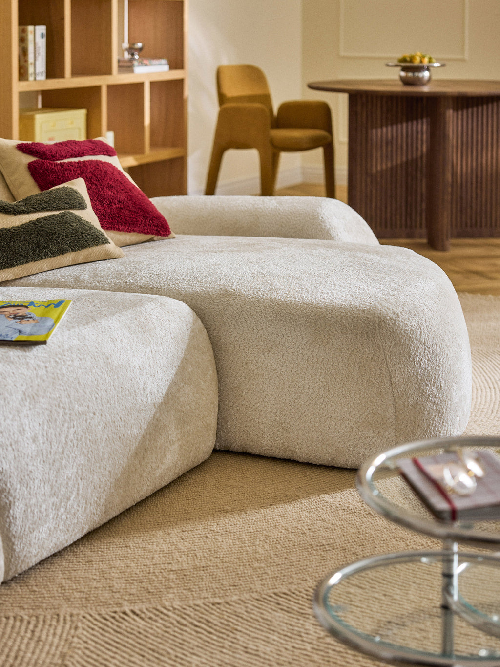 Teddy-Bouclé-Chaise Wolke