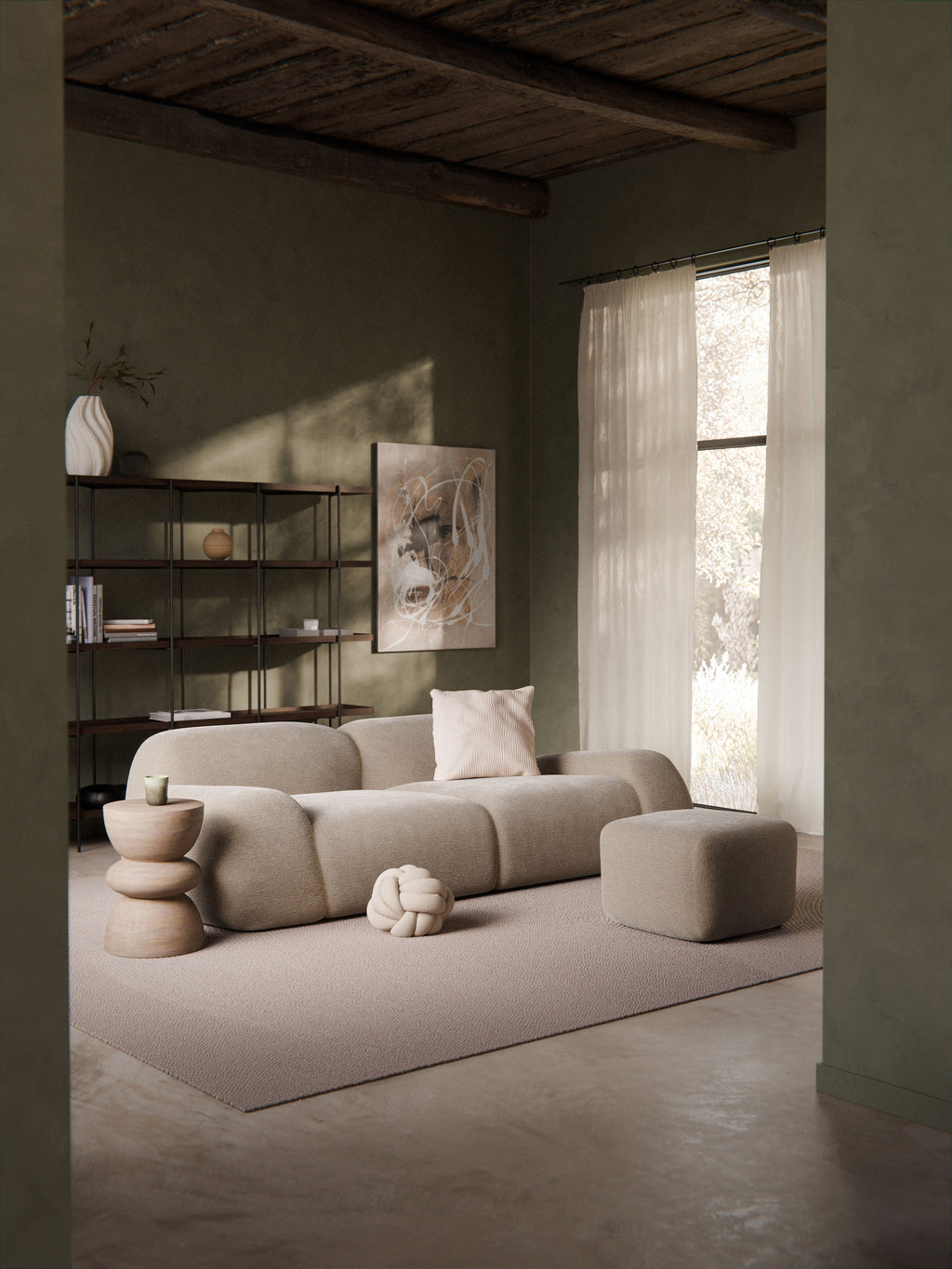 Modulares Sofa Wolke (3-Sitzer)