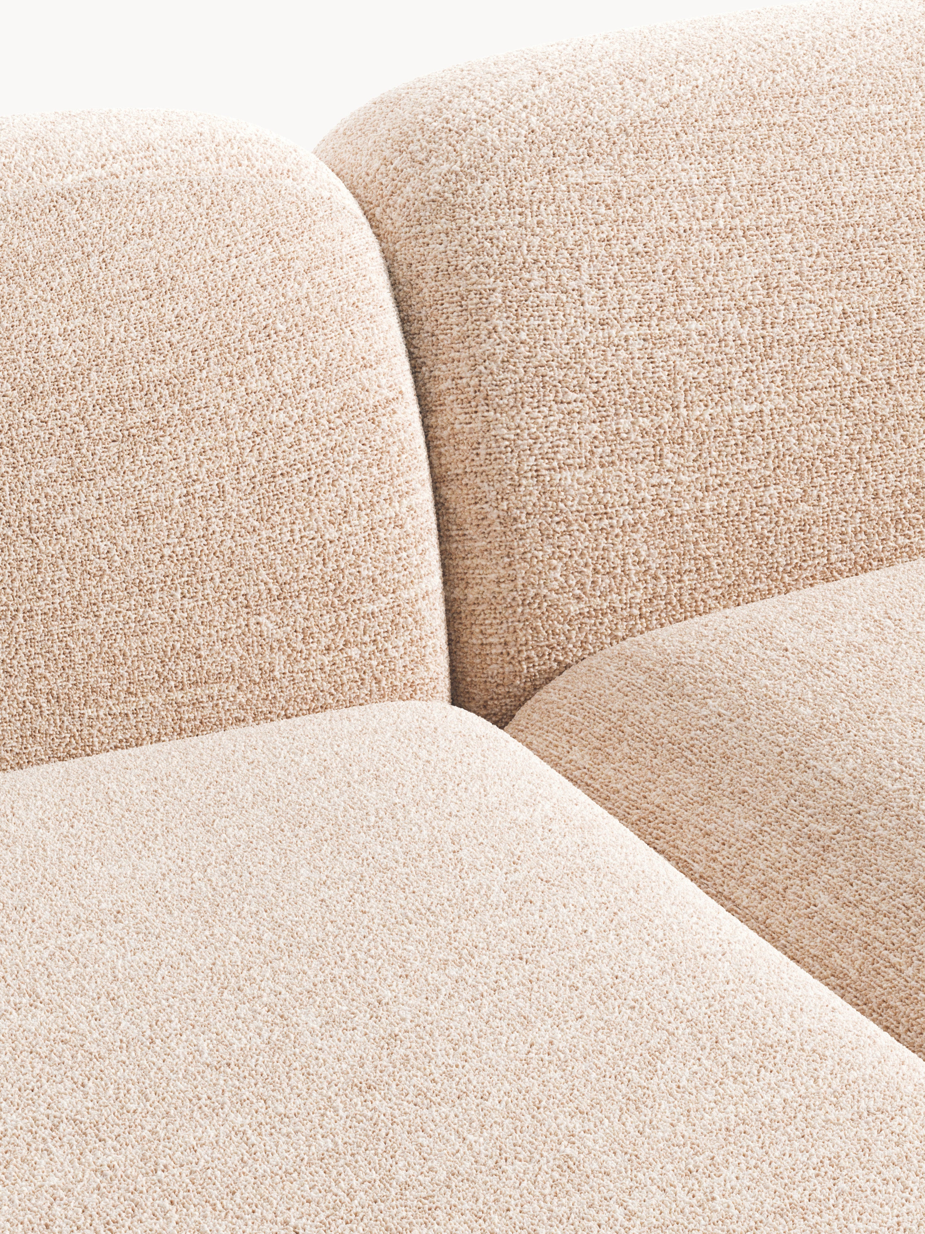 Modulares Bouclé-Ecksofa Wolke (4-Sitzer)