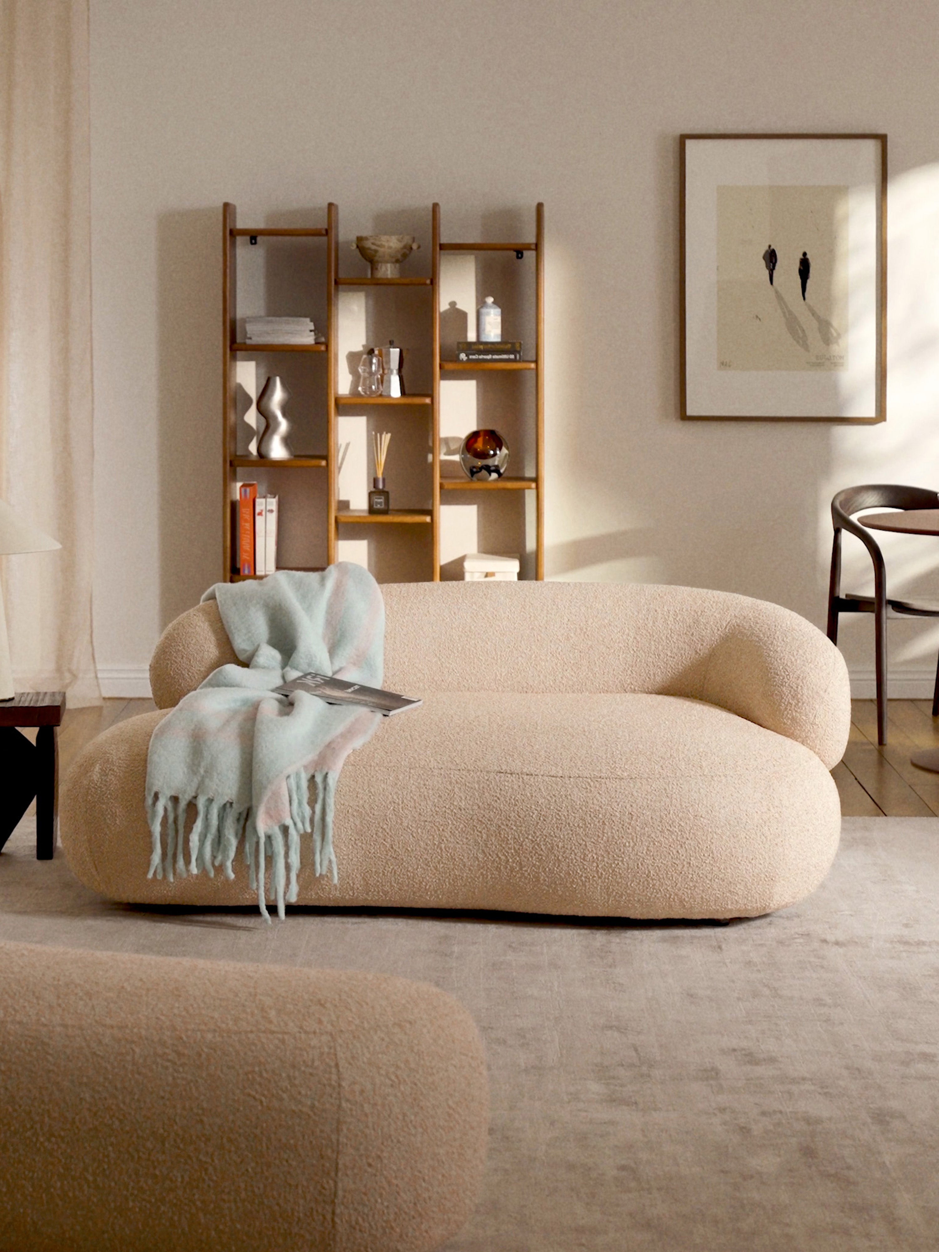 Bouclé-Sofa Alba (2-Sitzer)