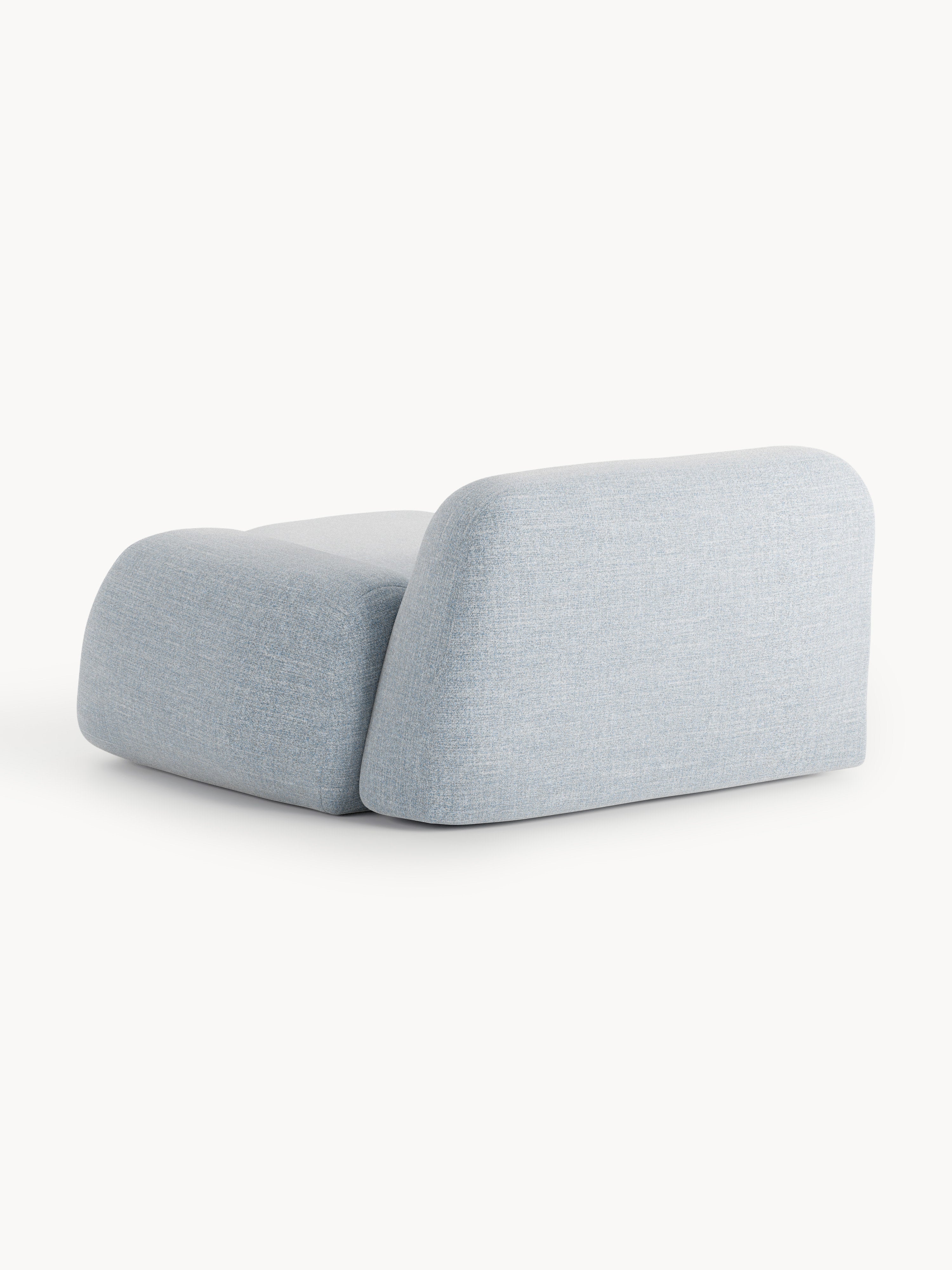 Bouclé-Chaise-Eckmodul Wolke