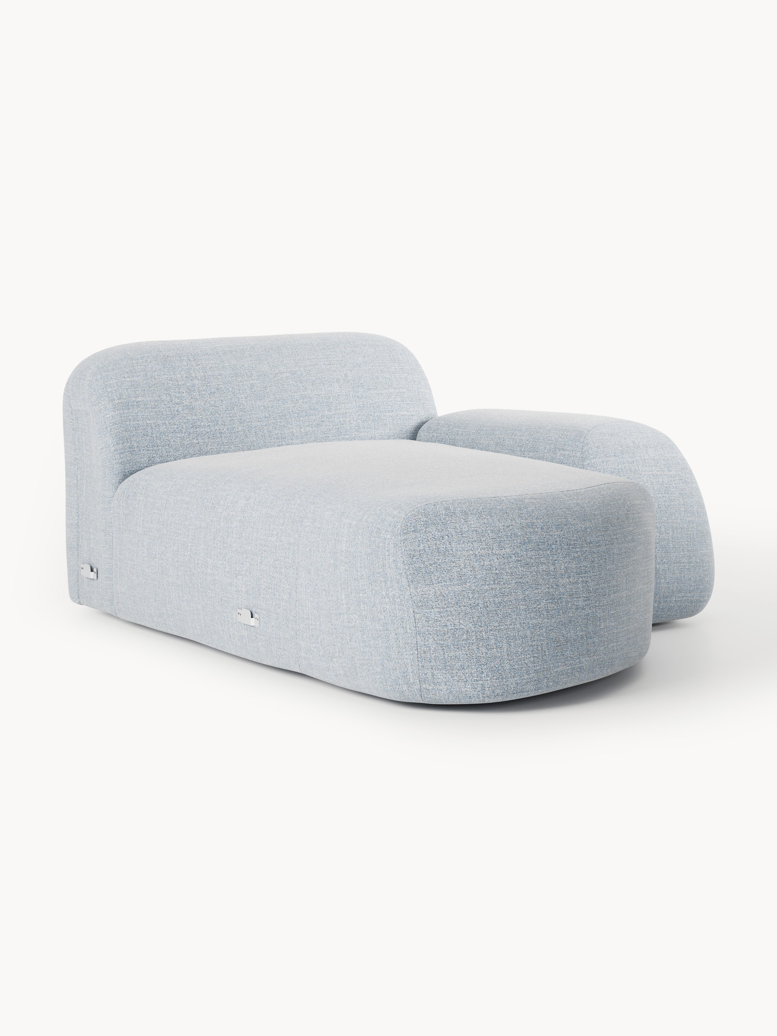 Bouclé-Chaise-Eckmodul Wolke
