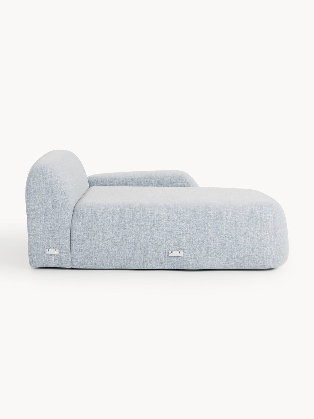 Bouclé-Chaise-Eckmodul Wolke
