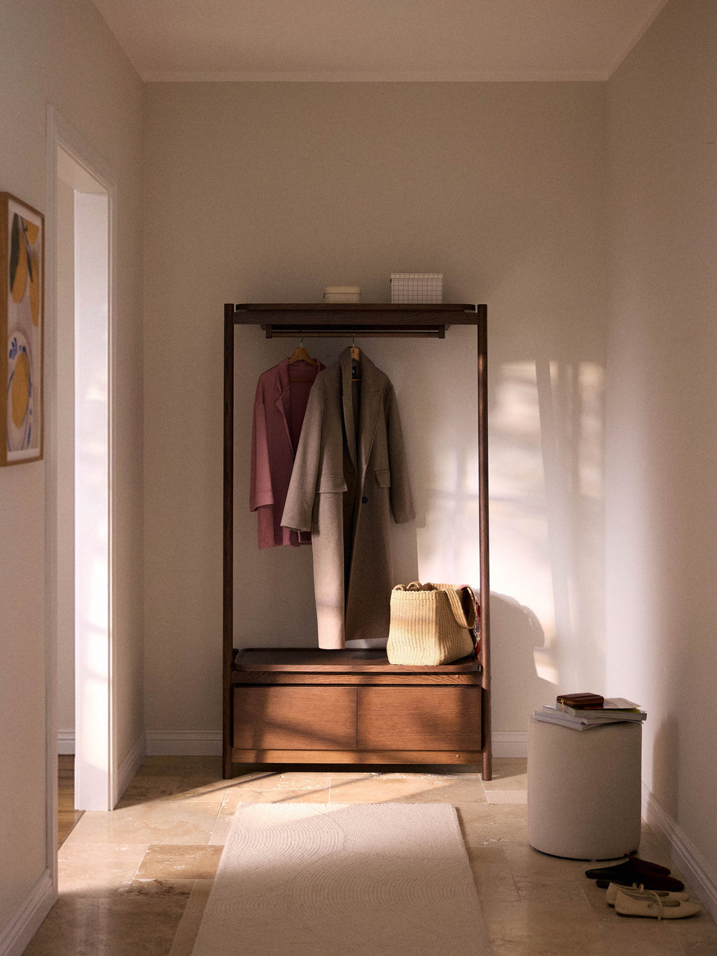 Holz-Standgarderobe Libby