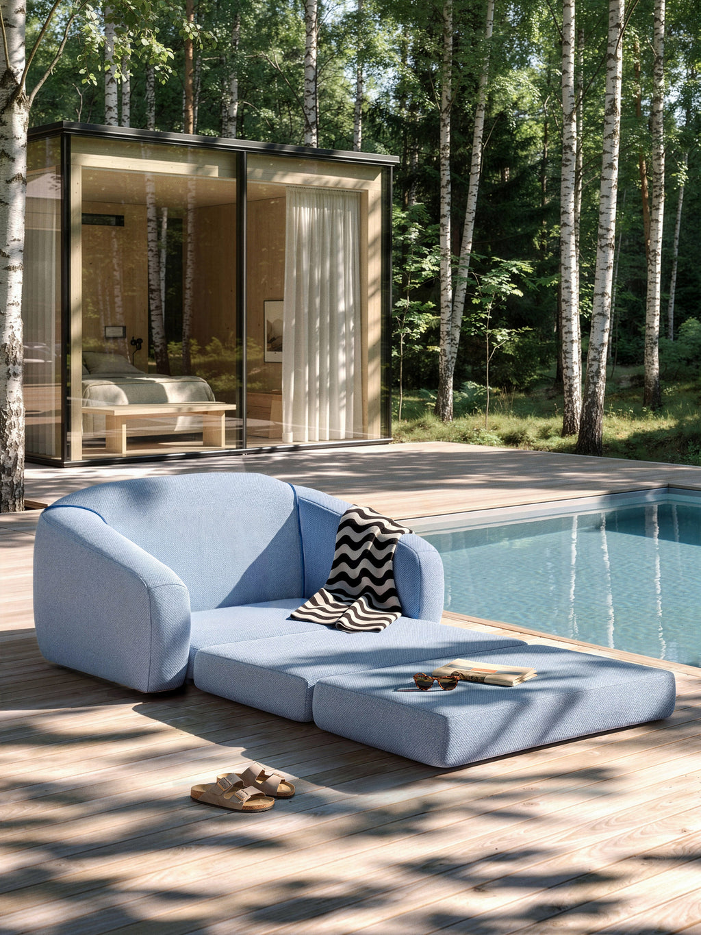 Garten-Sofa / Daybed Soleil (2-Sitzer)
