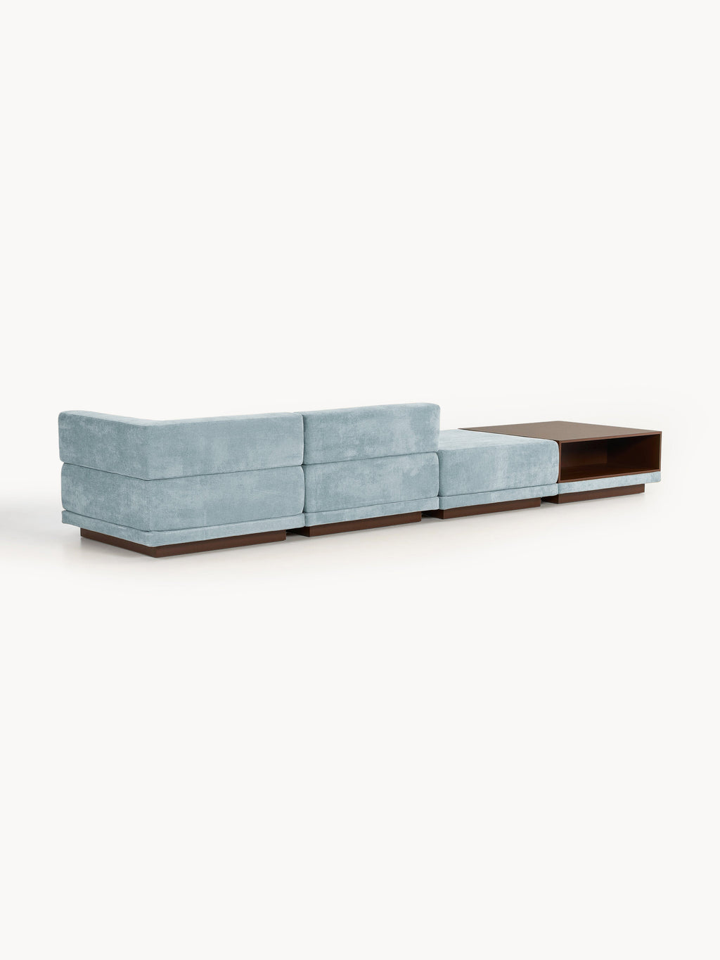 Modulares Sofa Colin (4-Sitzer) mit Couchtisch & Ottomane