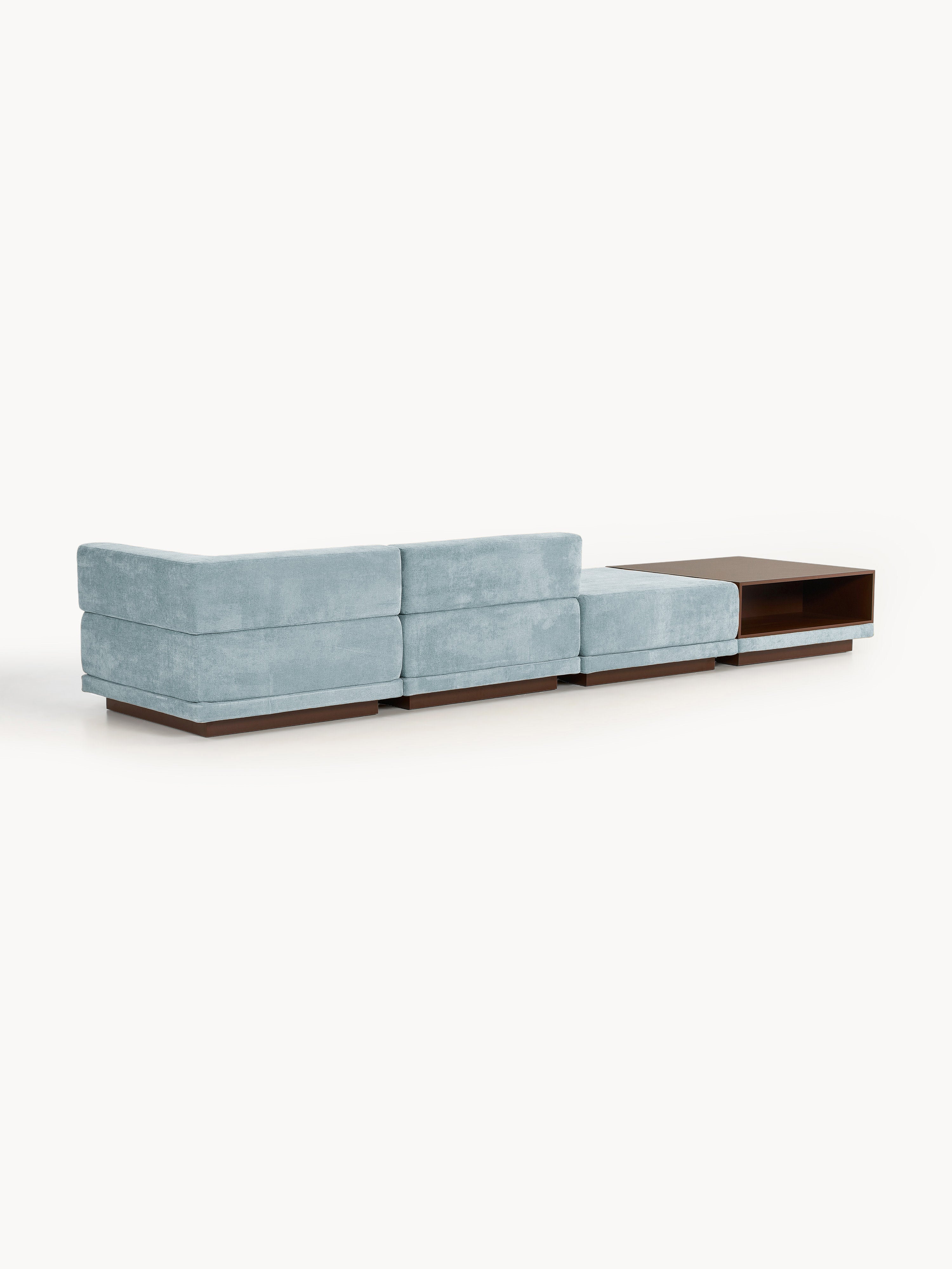 Modulares Sofa Colin (4-Sitzer) mit Couchtisch & Ottomane