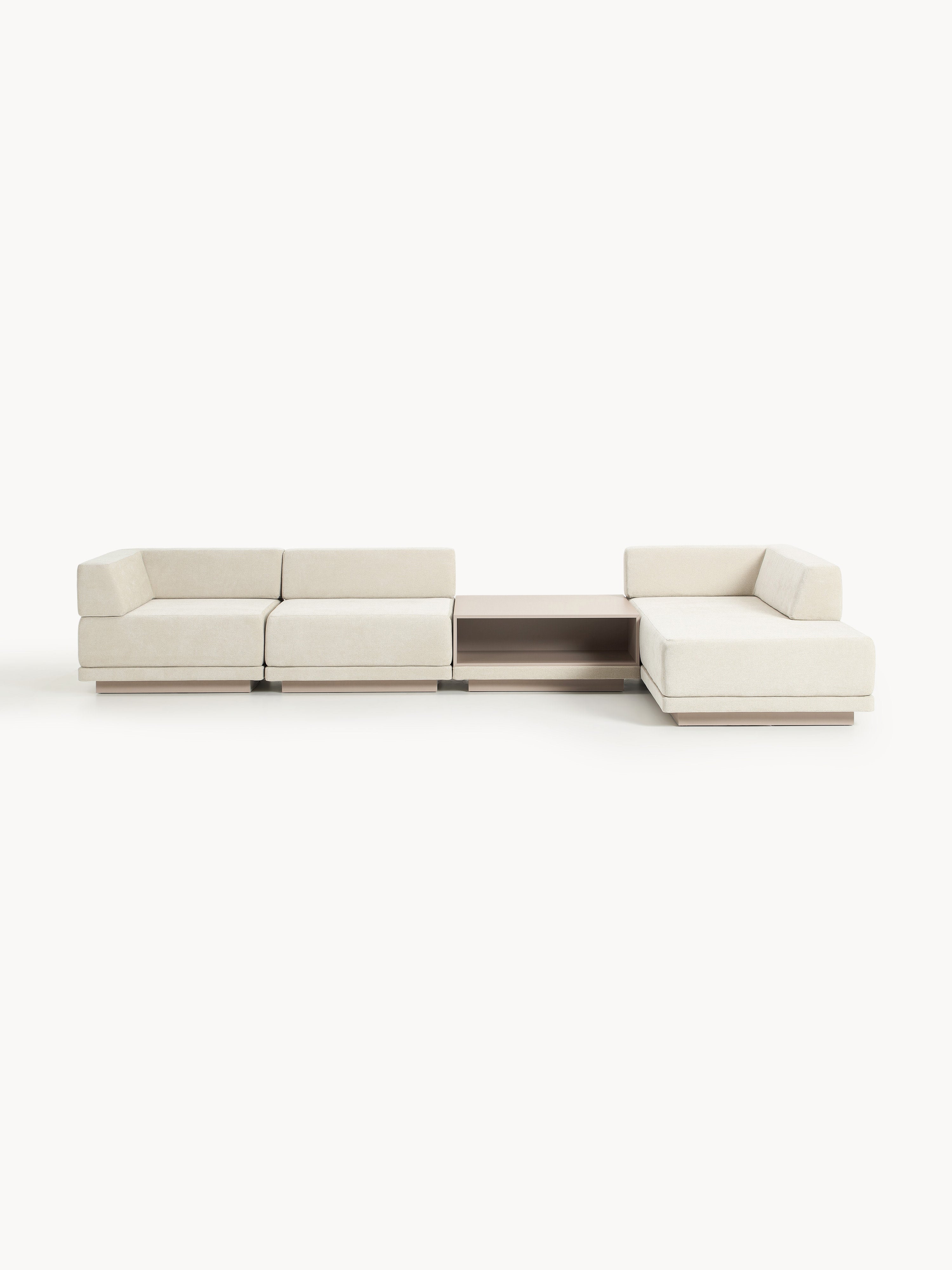 Modulares Ecksofa Colin (4-Sitzer) mit Couchtisch