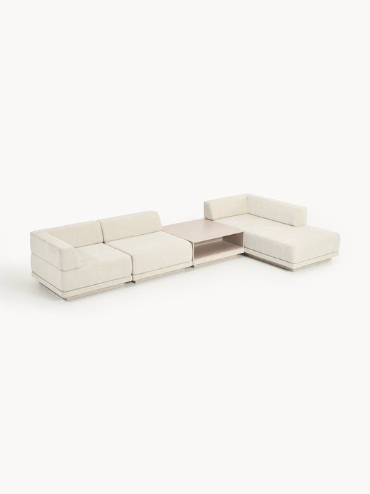 Galeriebild 1 - Modulares Ecksofa Colin (4-Sitzer) mit Couchtisch