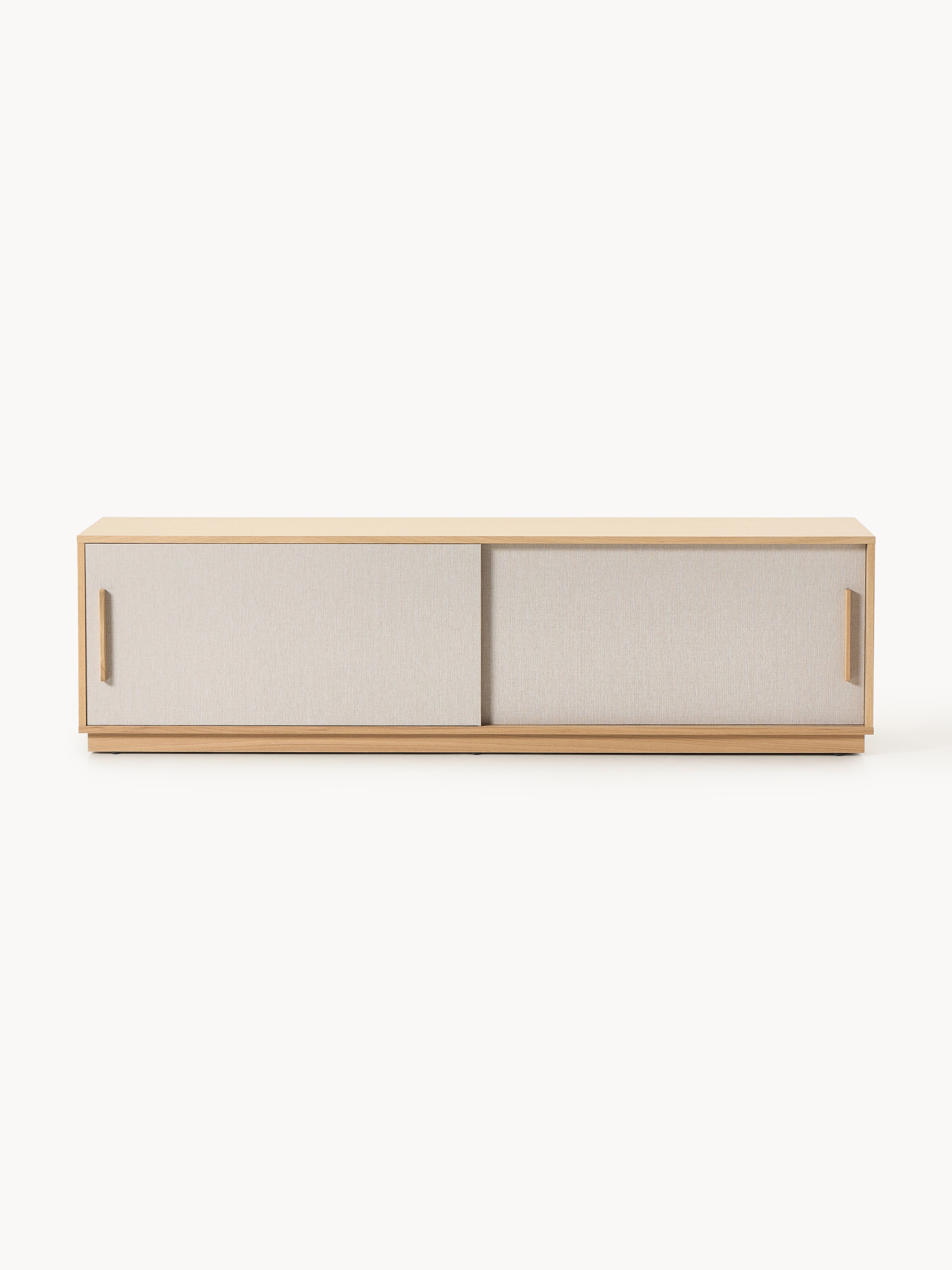 Holz-TV-Lowboard Wisp mit gepolsterter Front
