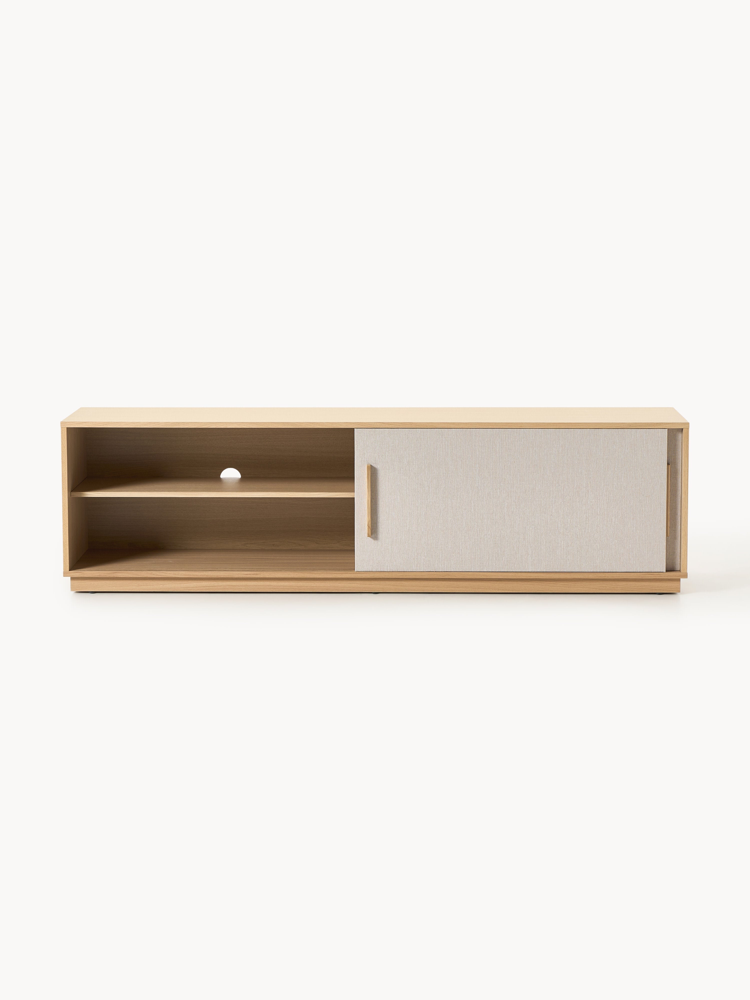 Holz-TV-Lowboard Wisp mit gepolsterter Front