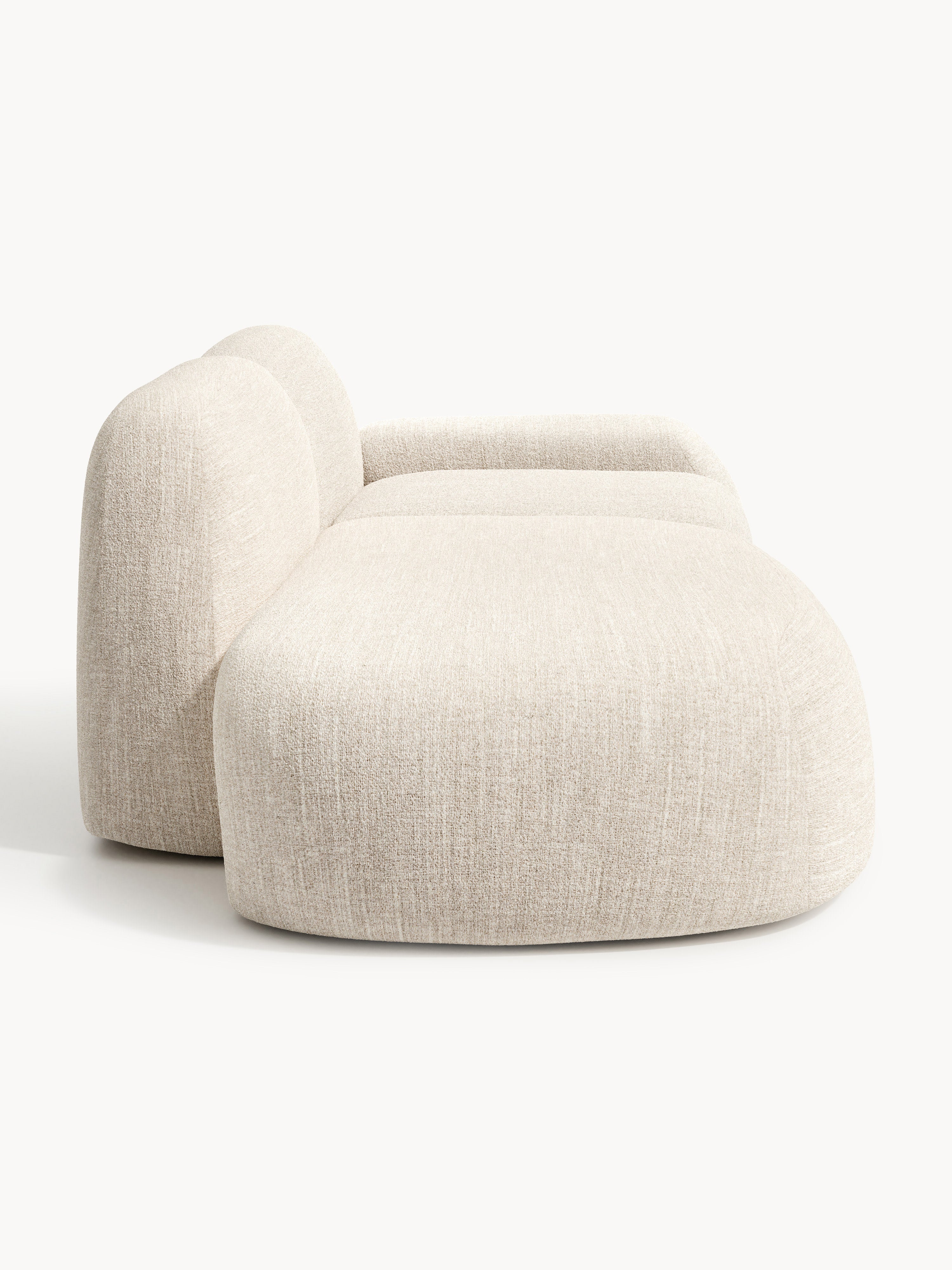 Modulare Bouclé-Chaise Wolke (3-Sitzer)