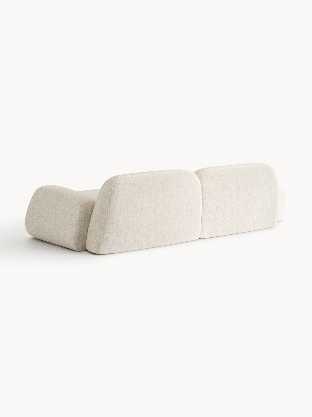 Modulare Bouclé-Chaise Wolke (3-Sitzer)