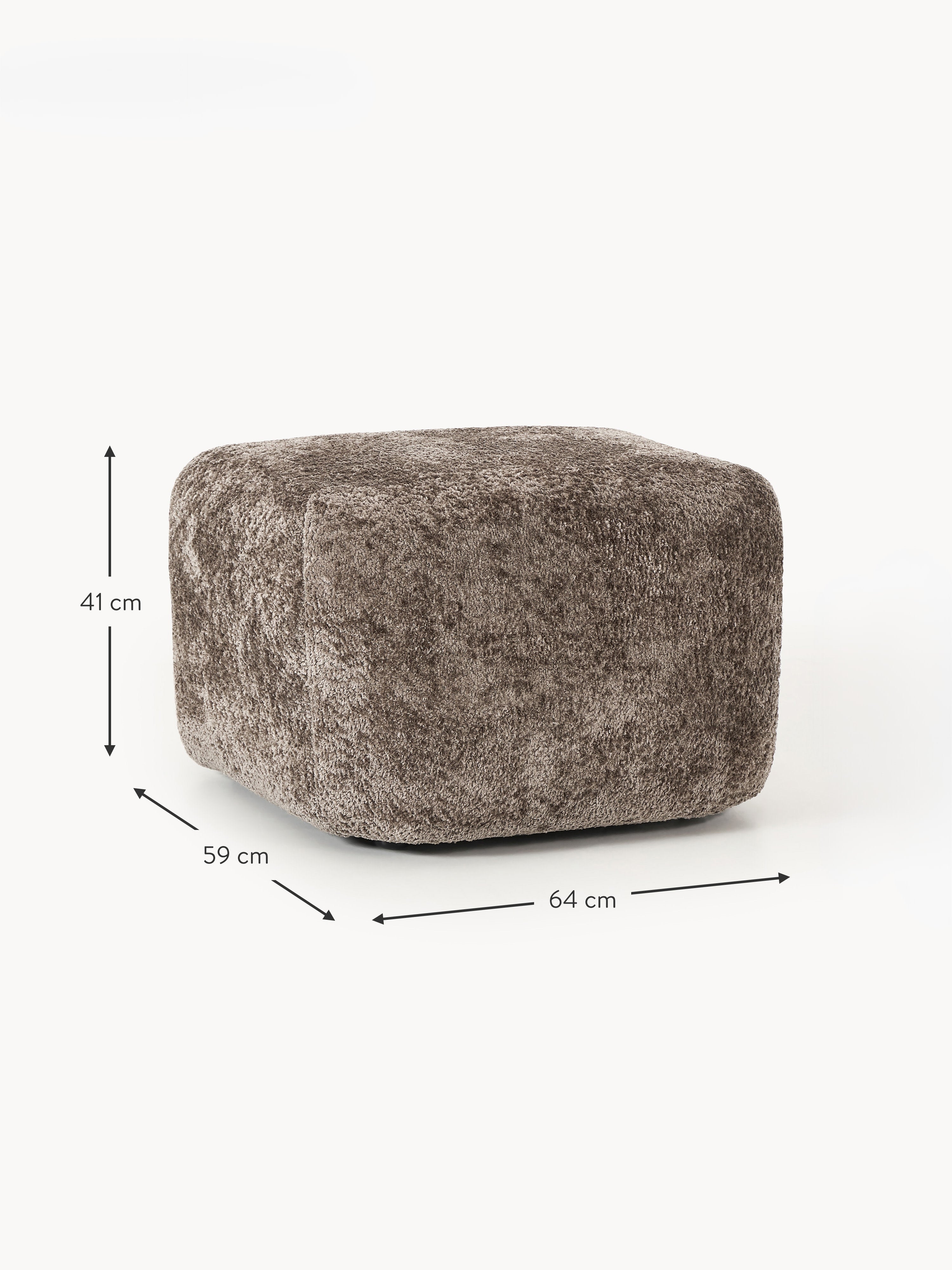 Sofa-Hocker Wolke aus Teddy-Bouclé
